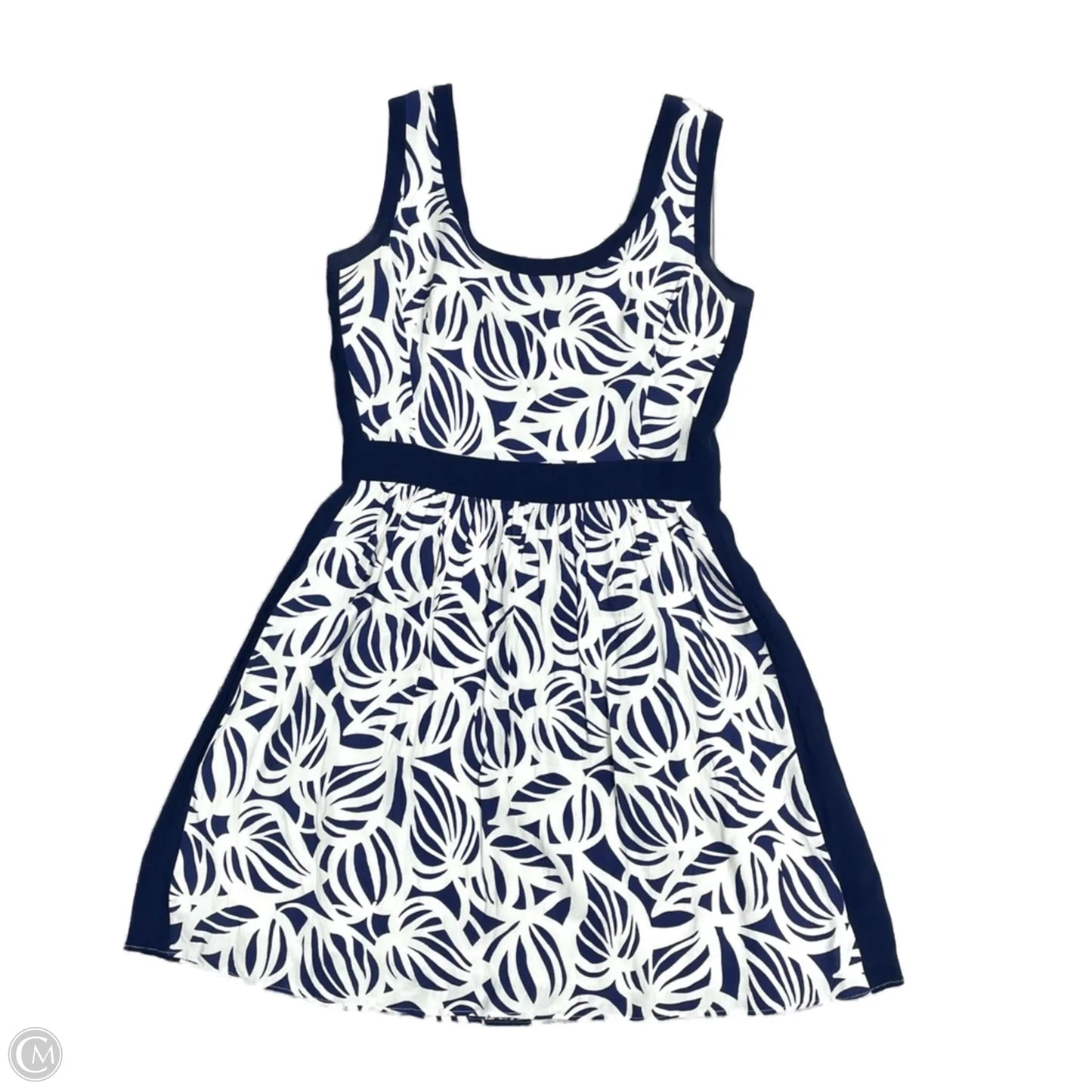 Dress Designer By Lilly Pulitzer In Blue & White, Size: M