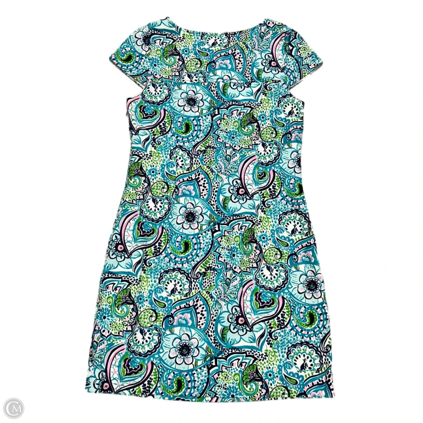 Dress Designer By Lilly Pulitzer In Blue & Green, Size: M