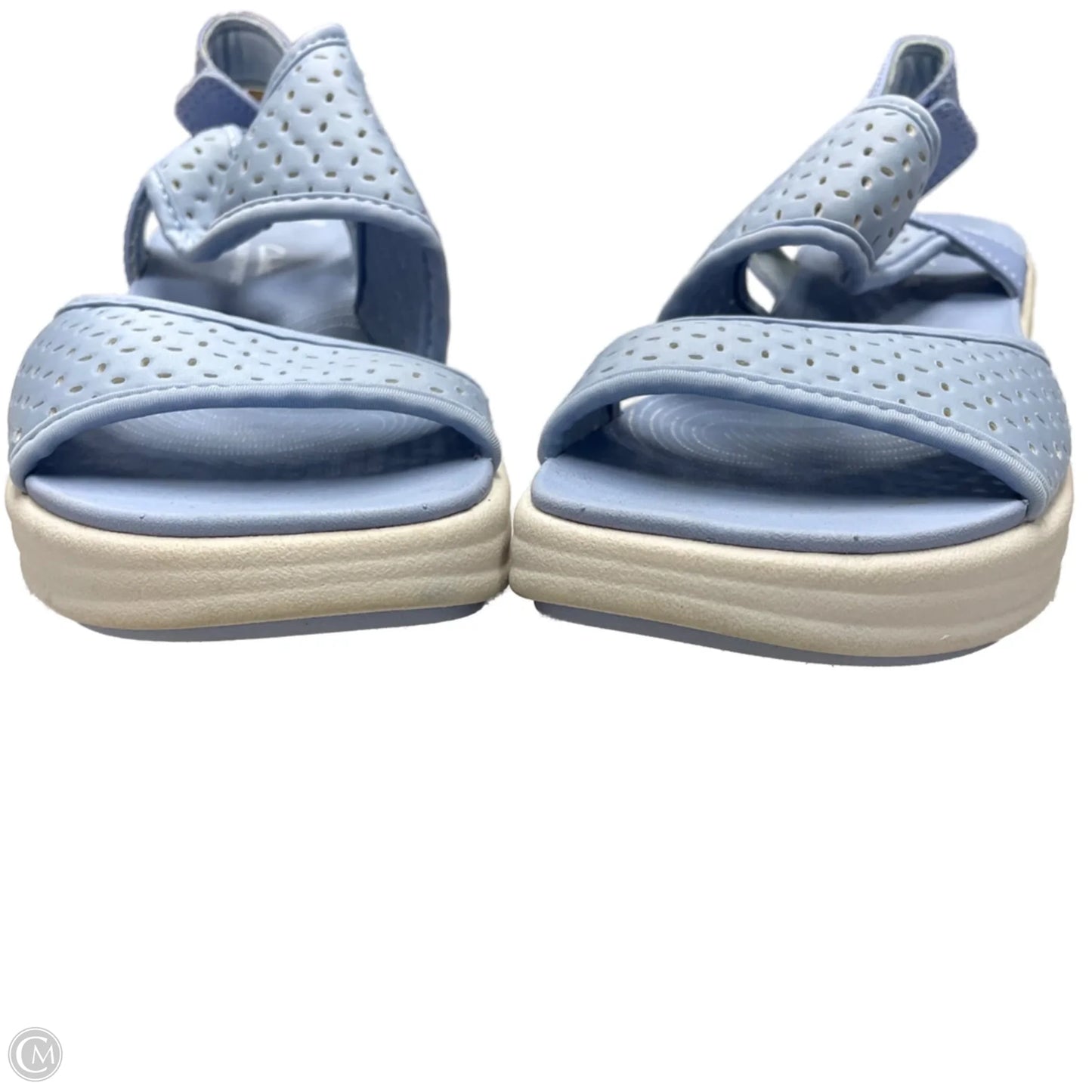 Sandals Heels Platform By Clarks In Blue, Size: 7