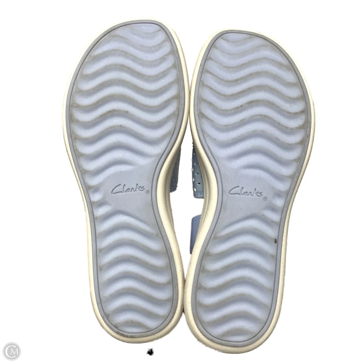 Sandals Heels Platform By Clarks In Blue, Size: 7