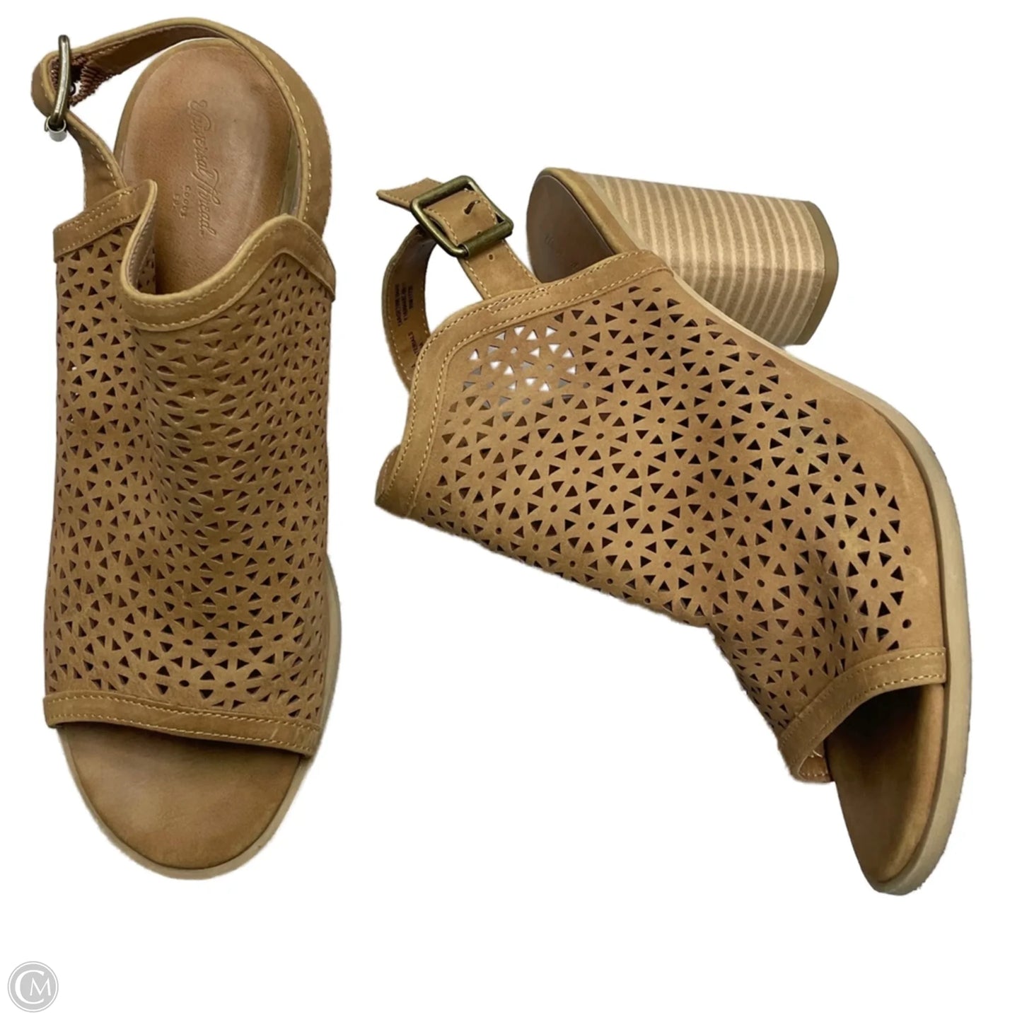 Shoes Heels Block By Universal Thread In Brown, Size: 9.5