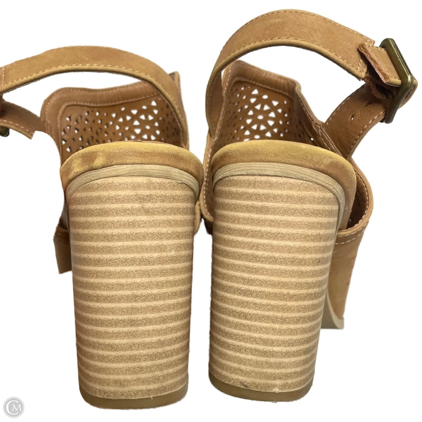 Shoes Heels Block By Universal Thread In Brown, Size: 9.5