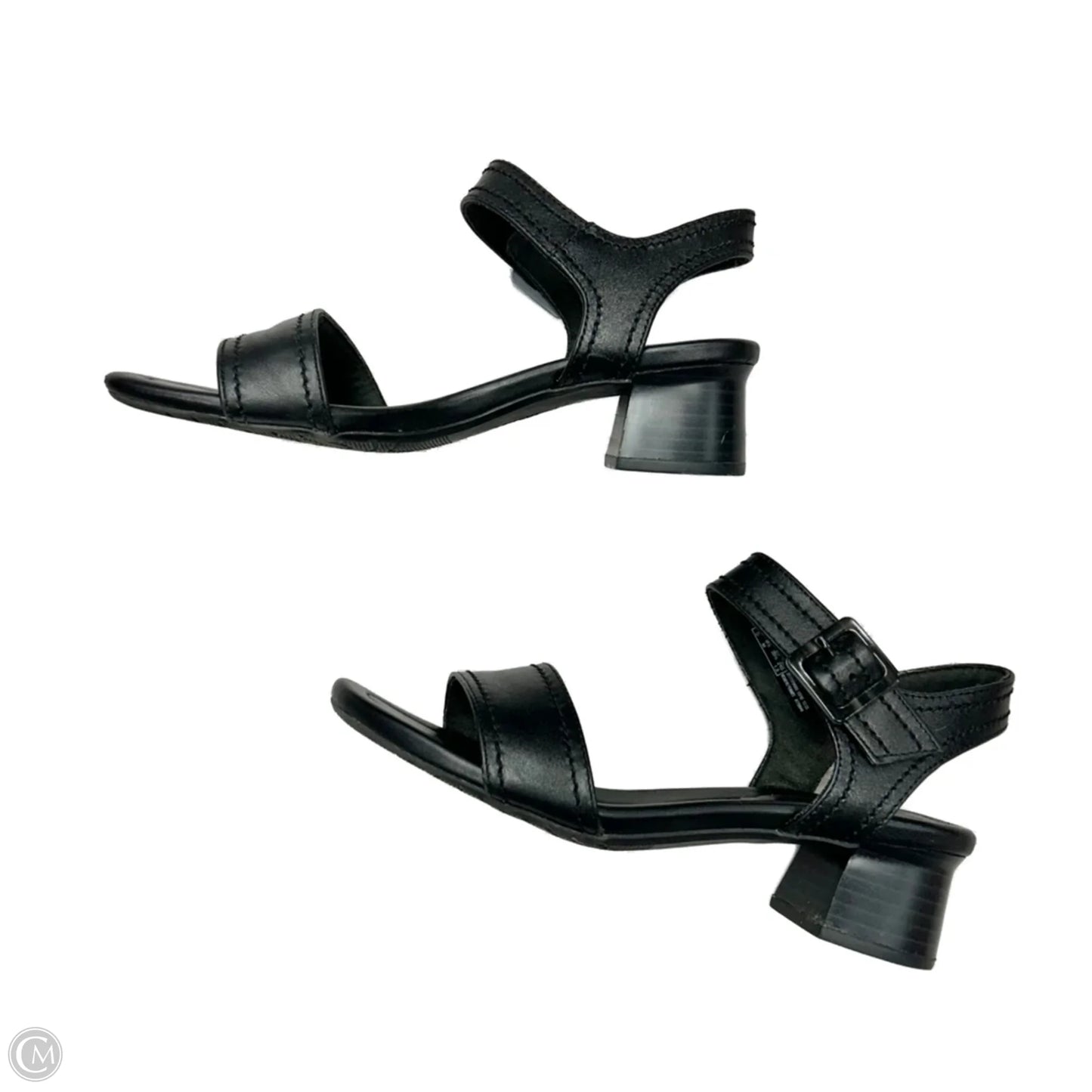 Sandals Heels Block By Clarks In Black, Size: 8.5