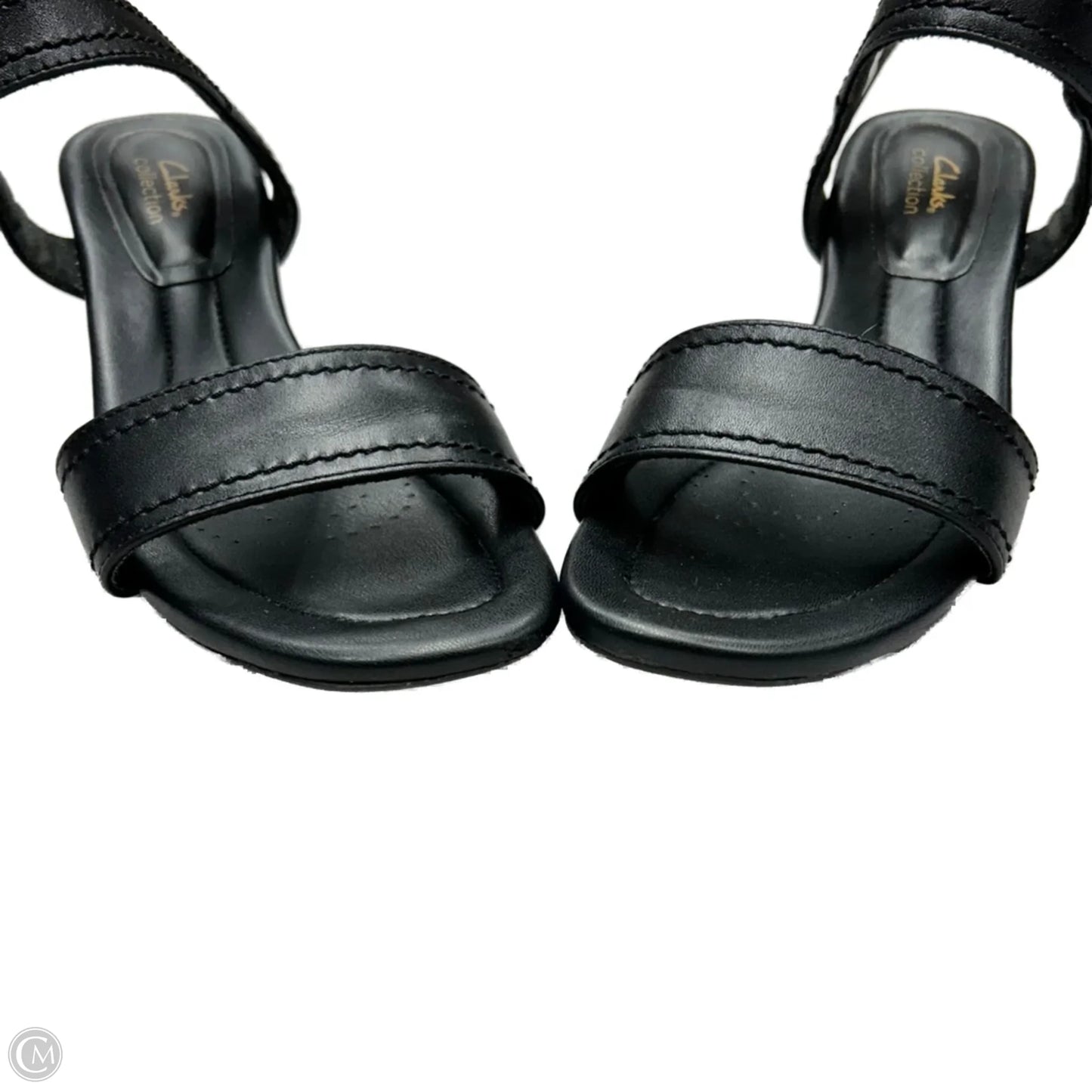 Sandals Heels Block By Clarks In Black, Size: 8.5
