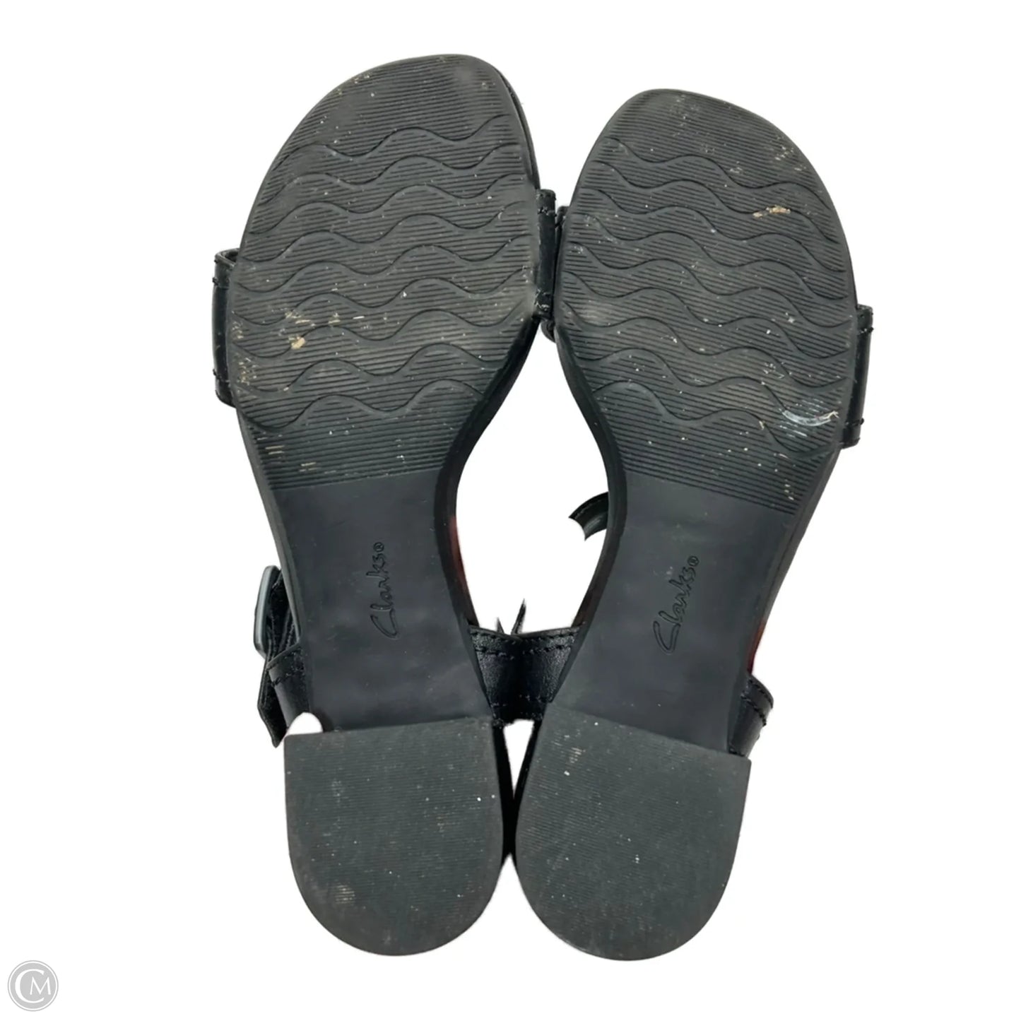 Sandals Heels Block By Clarks In Black, Size: 8.5