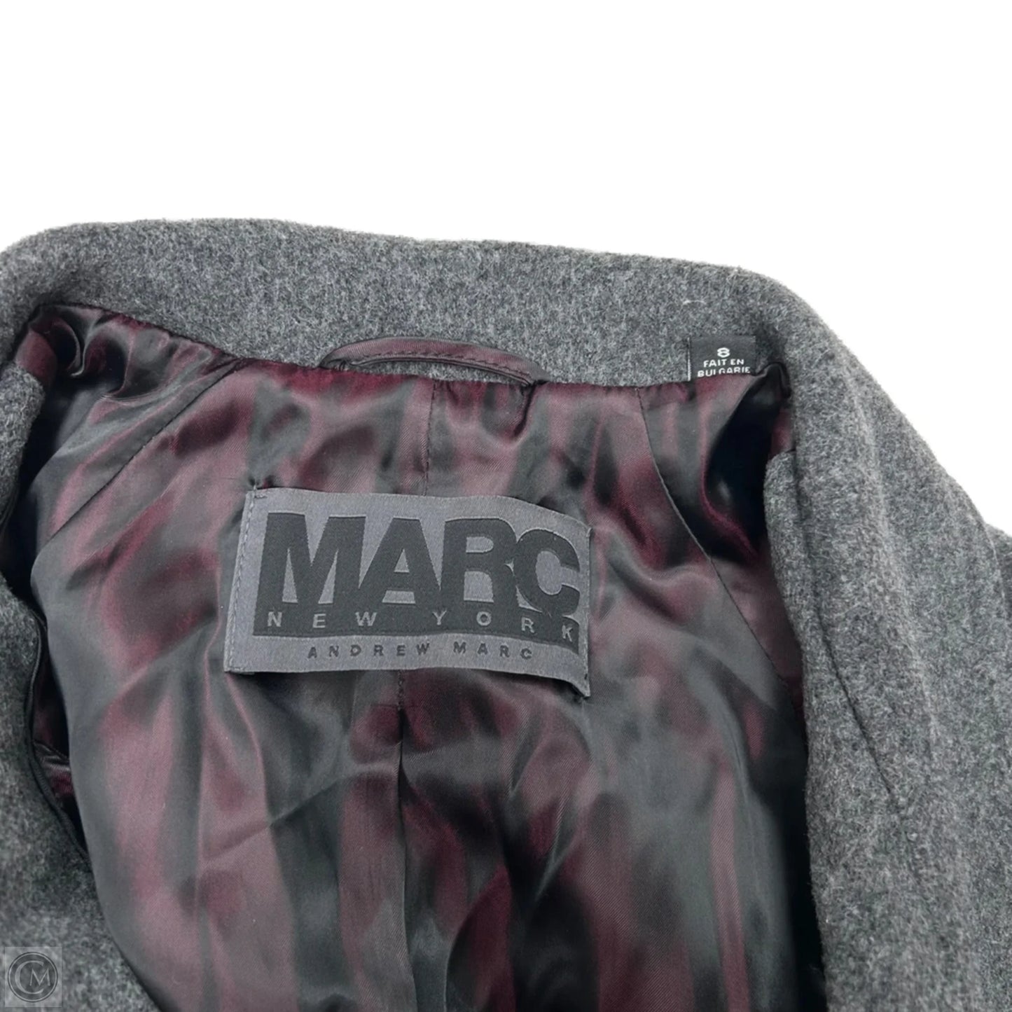 Coat Peacoat By Marc New York In Grey, Size: M