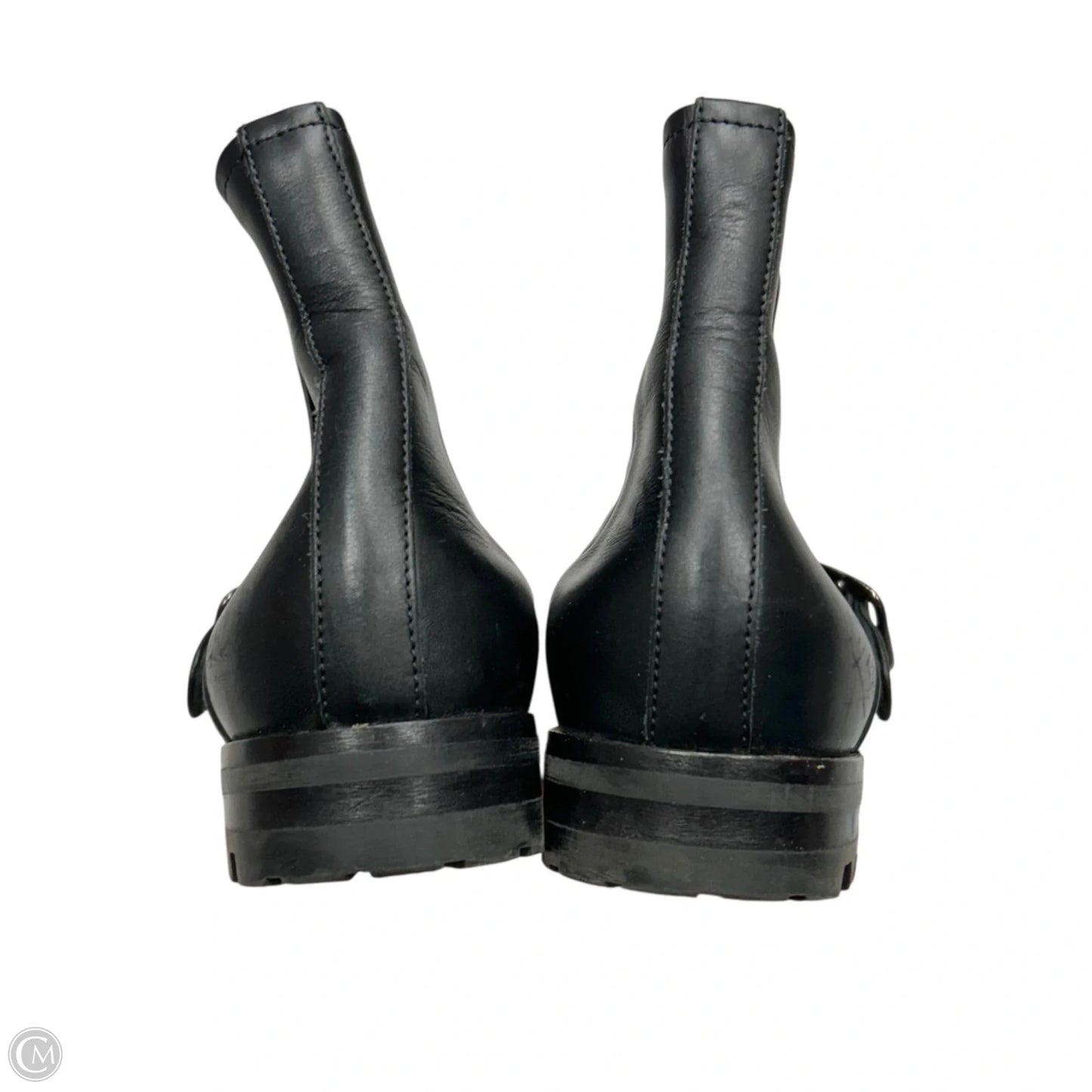 Boots Luxury Designer By Manolo Blahnik In Black, Size: 7.5
