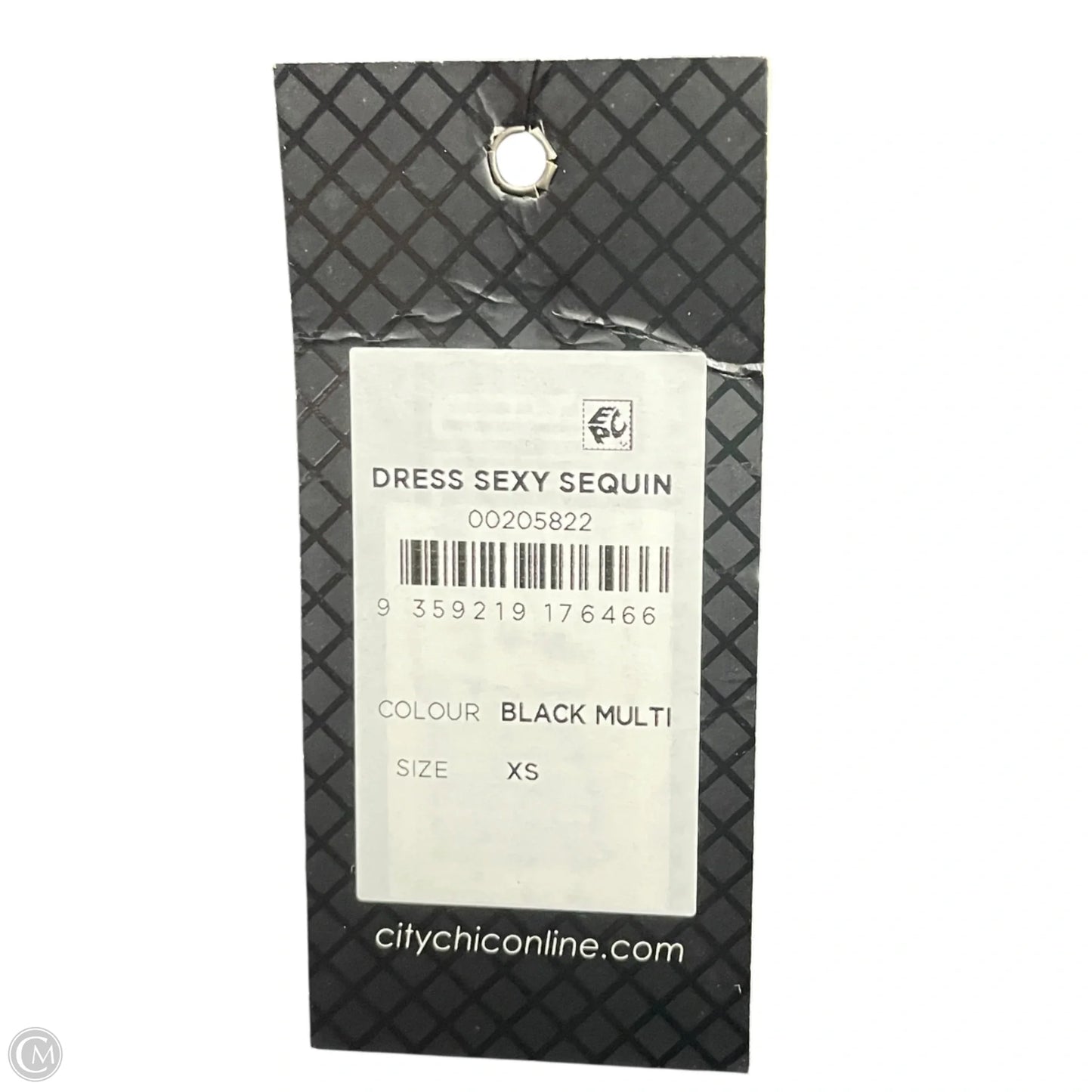 Dress Party Midi By City Chic In Black & Gold, Size: L