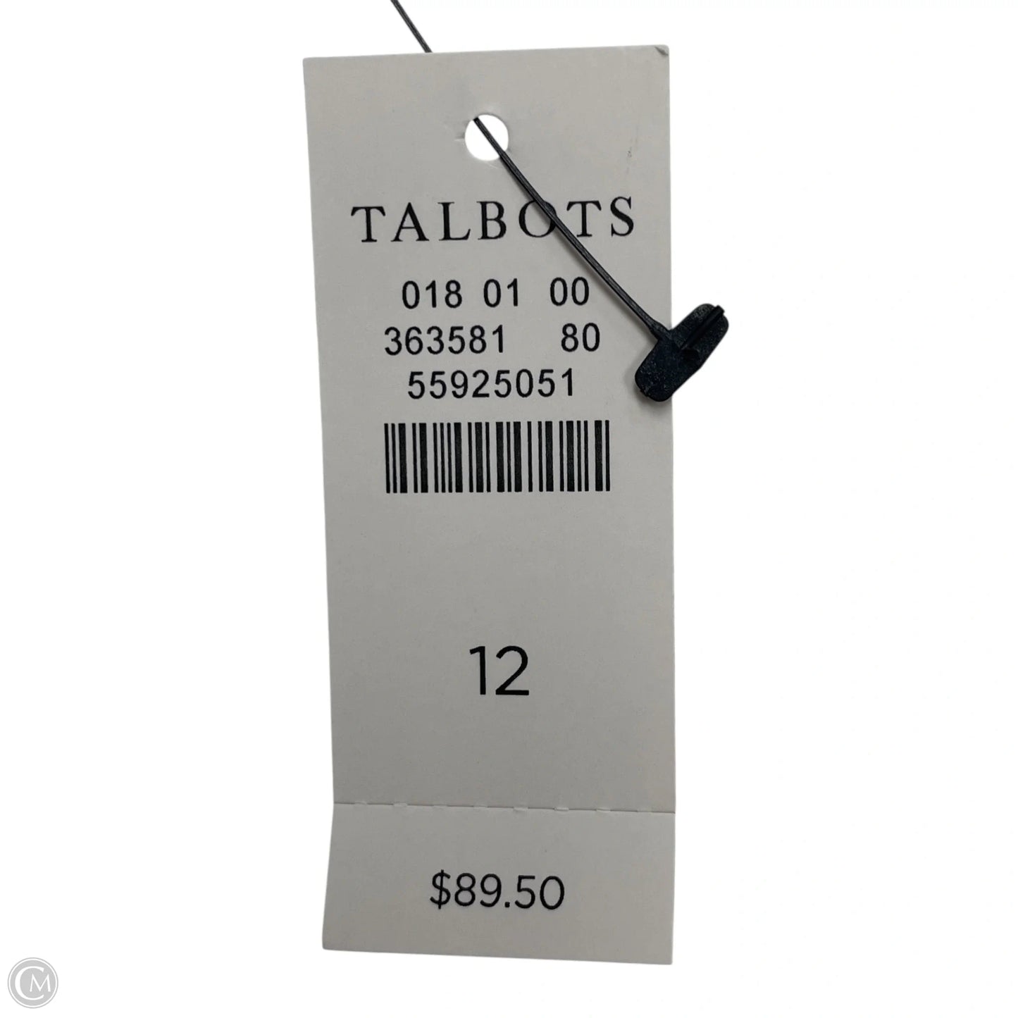 Skirt Midi By Talbots In White Denim, Size: 12