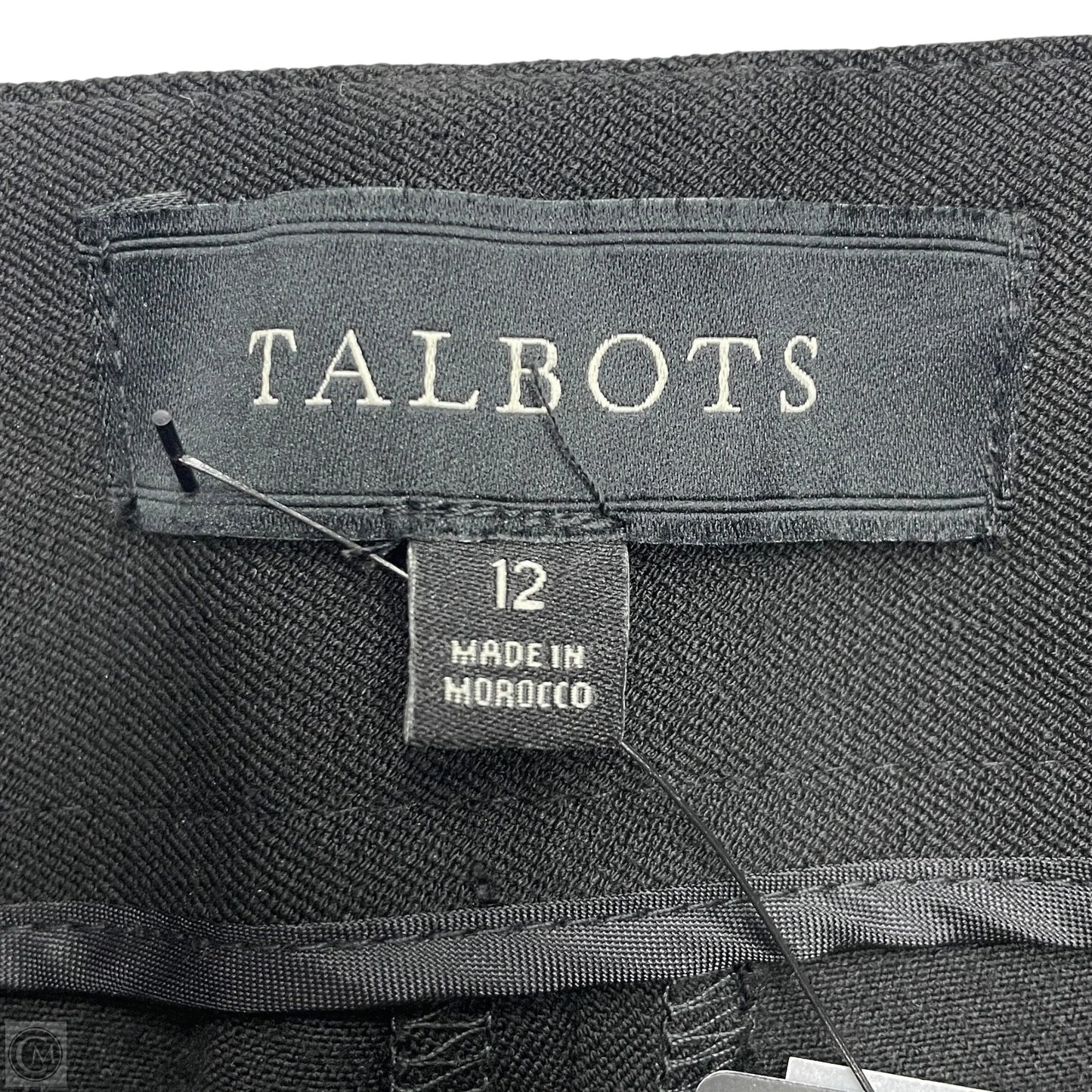 Pants Dress By Talbots In Black, Size: 12
