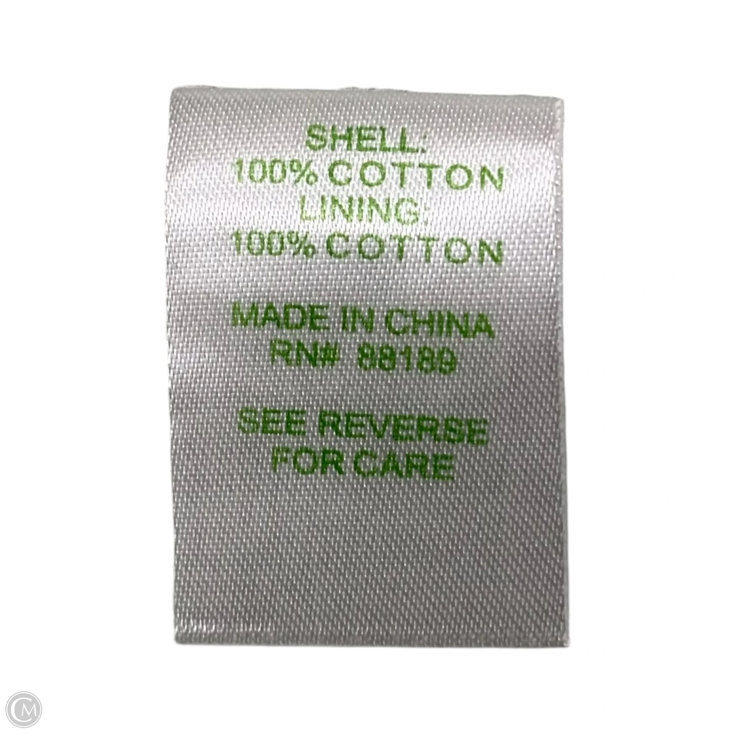 Dress Designer By Lilly Pulitzer In Green & White, Size: L