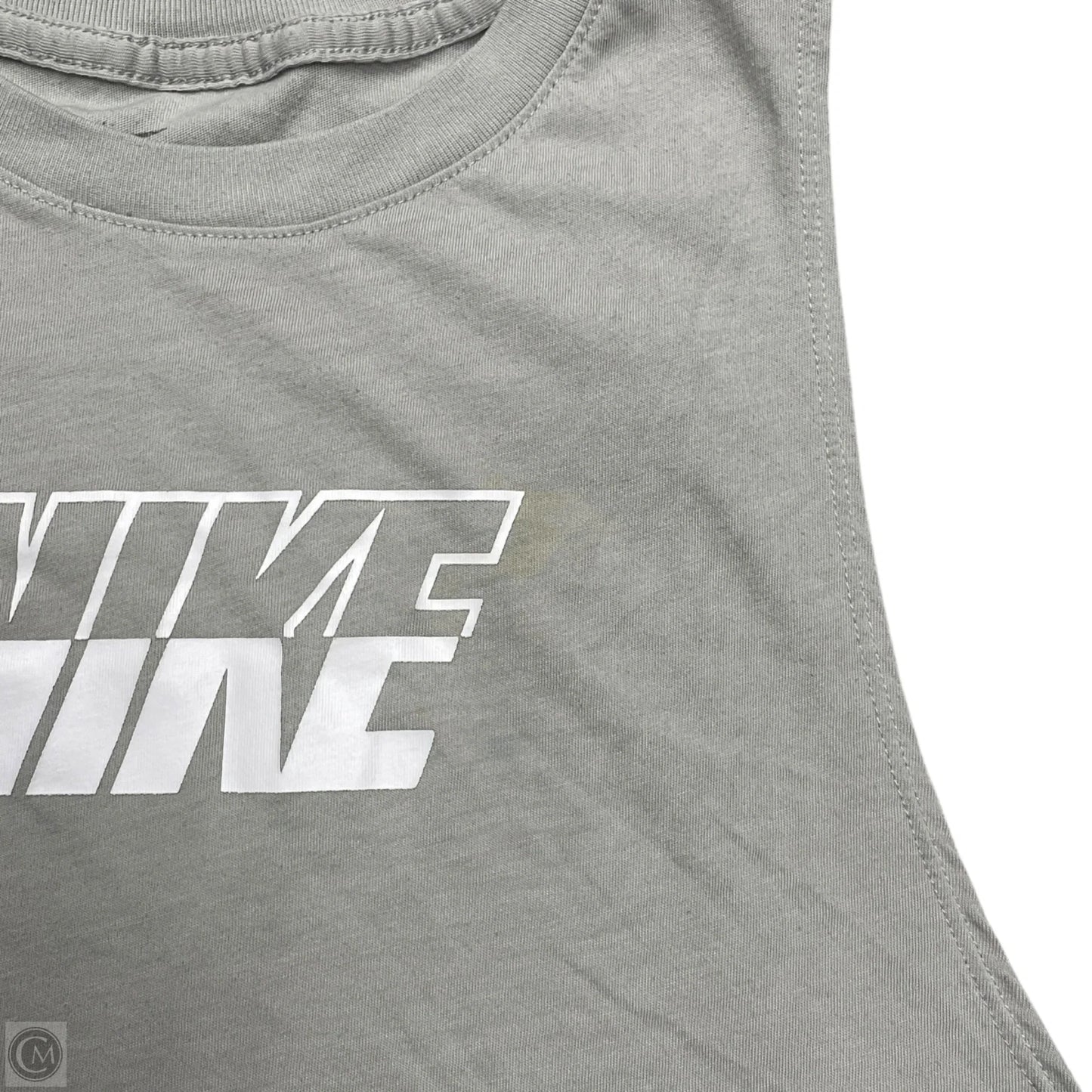 Athletic Tank Top By Nike Apparel In Grey, Size: M