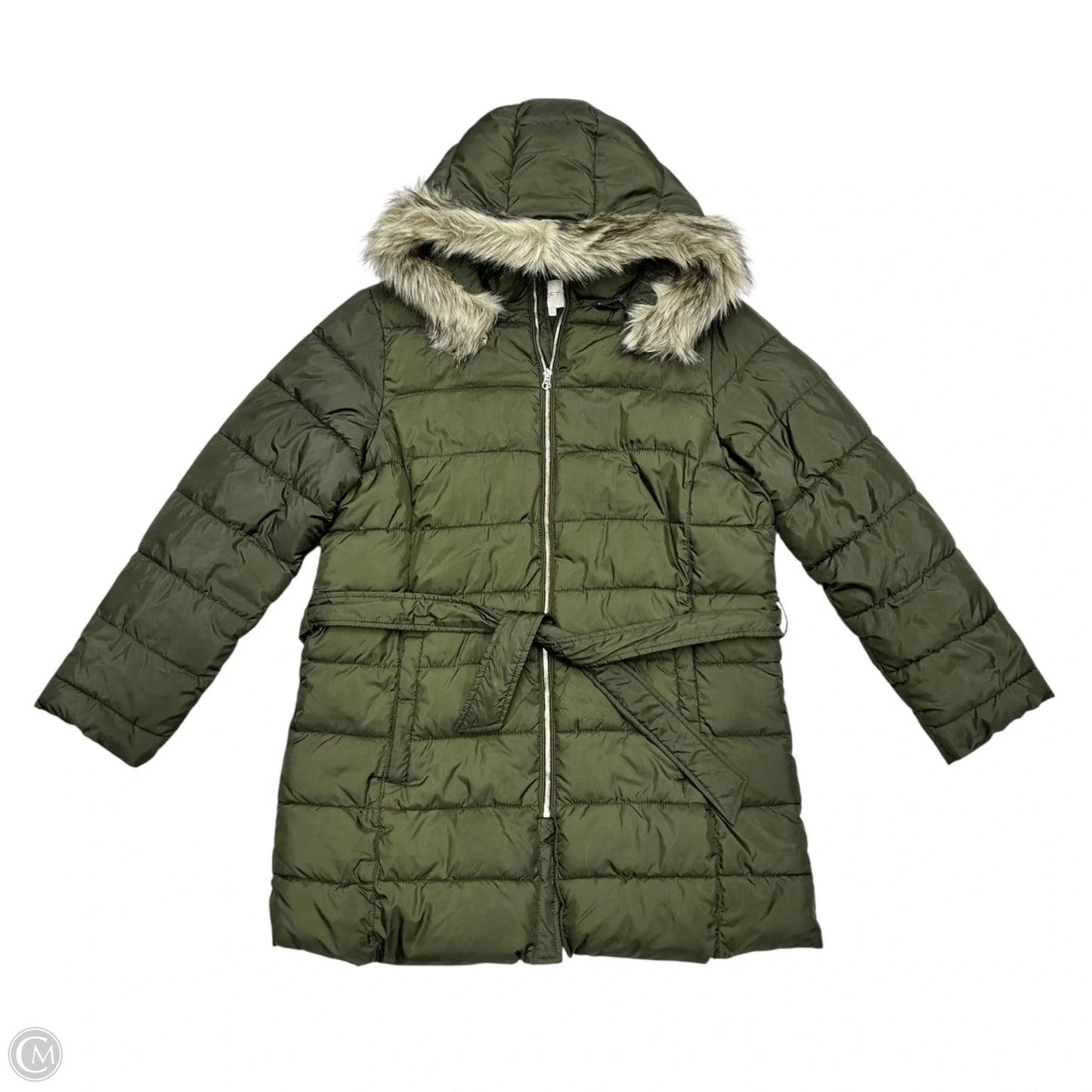 Coat Puffer & Quilted By Loft In Green, Size: Xl
