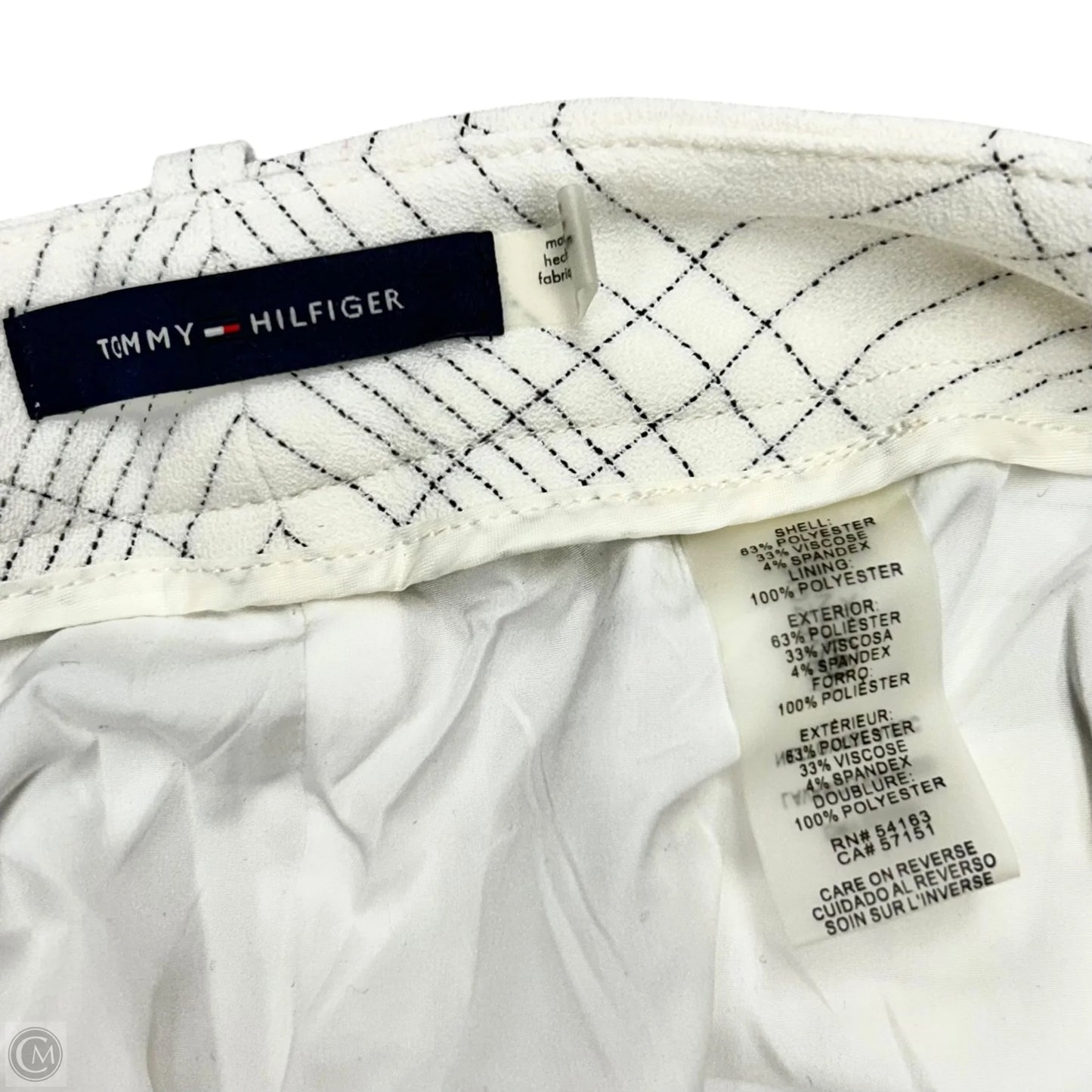 Pants Dress By Tommy Hilfiger In Black & White, Size: 8