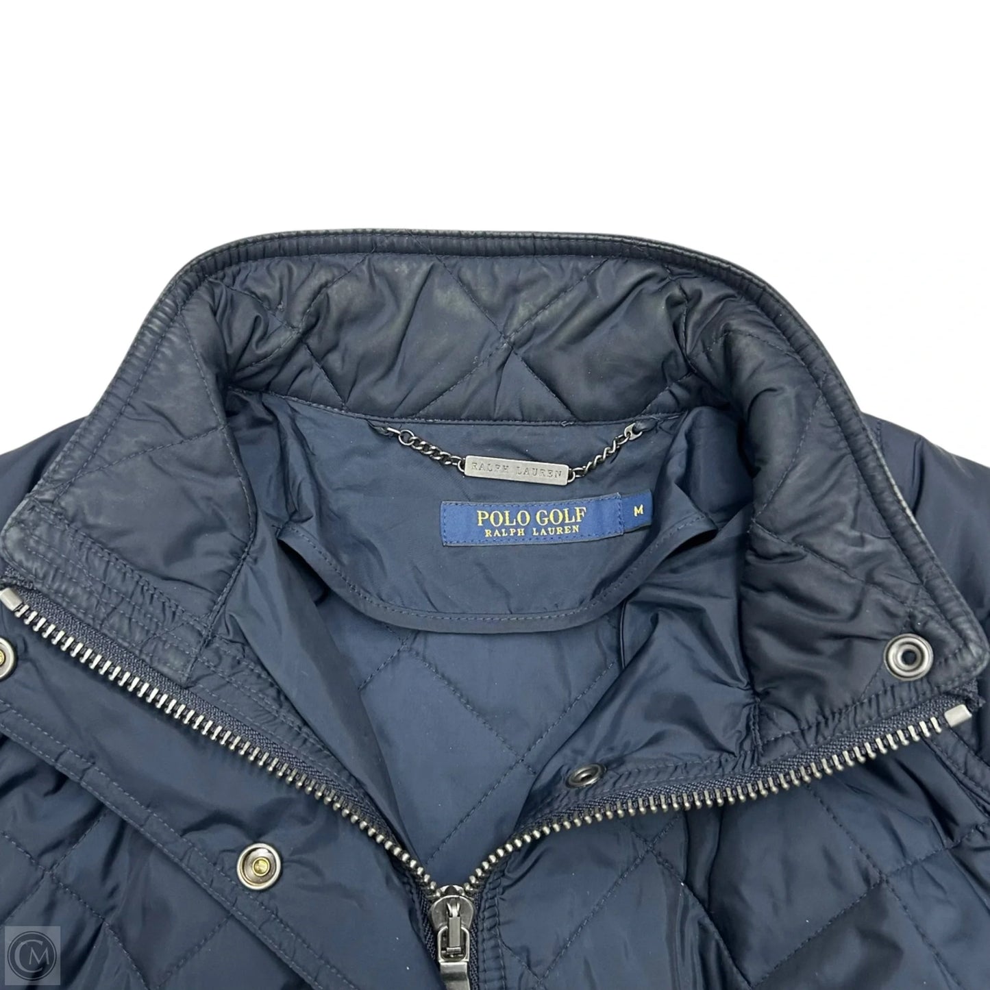 Jacket Puffer & Quilted By Polo Ralph Lauren In Navy, Size: M
