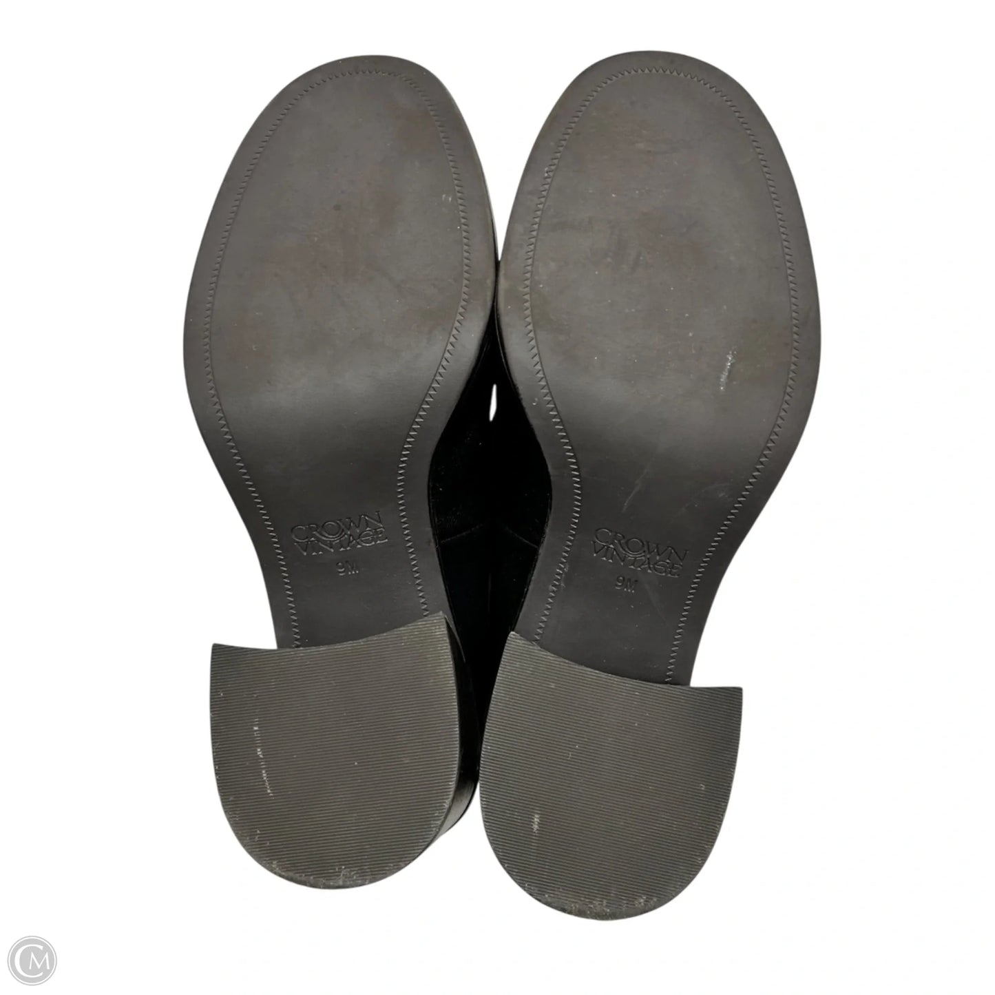 Shoes Heels Block By Crown Vintage In Black, Size: 9