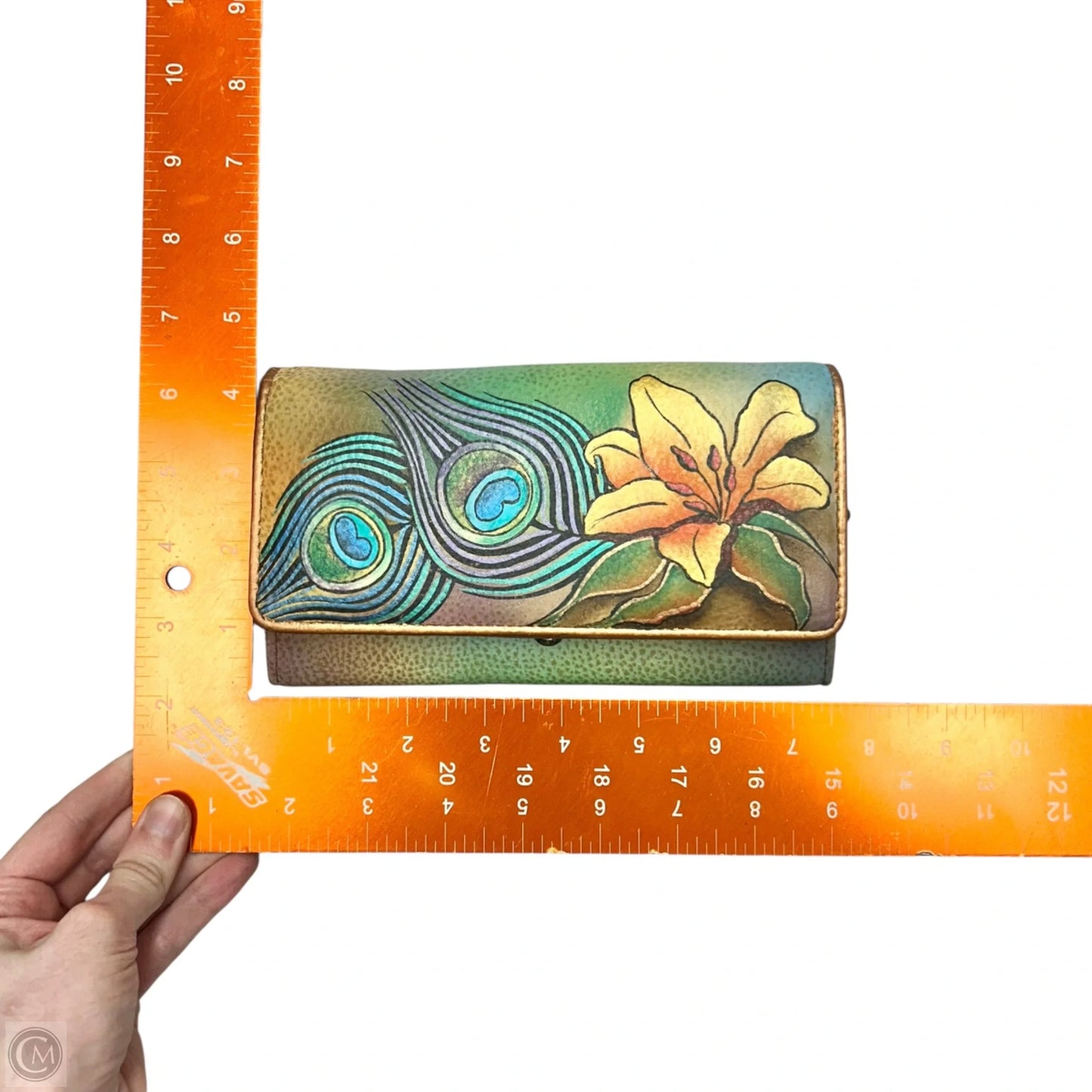 Wallet Leather By Anuschka, Size: Medium