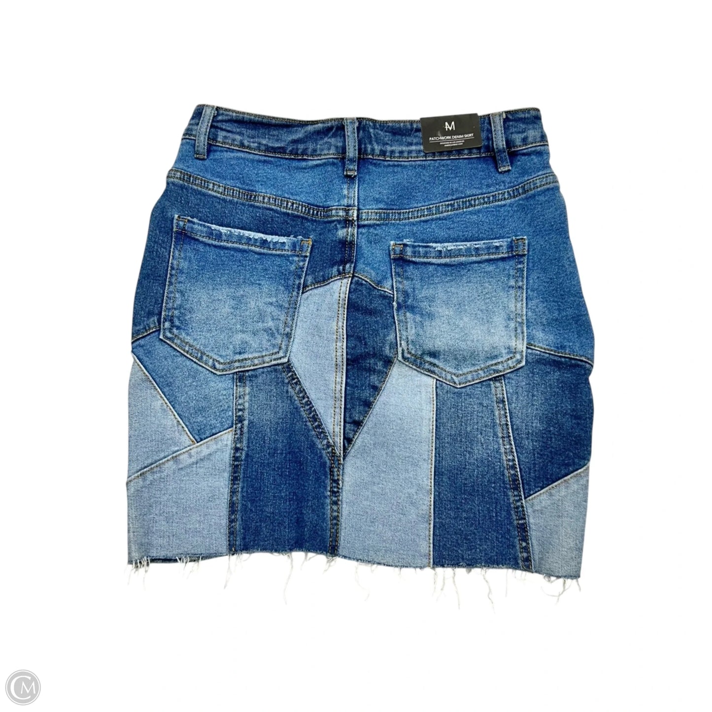 Skirt Mini & Short By American Bazi In Blue Denim, Size: M