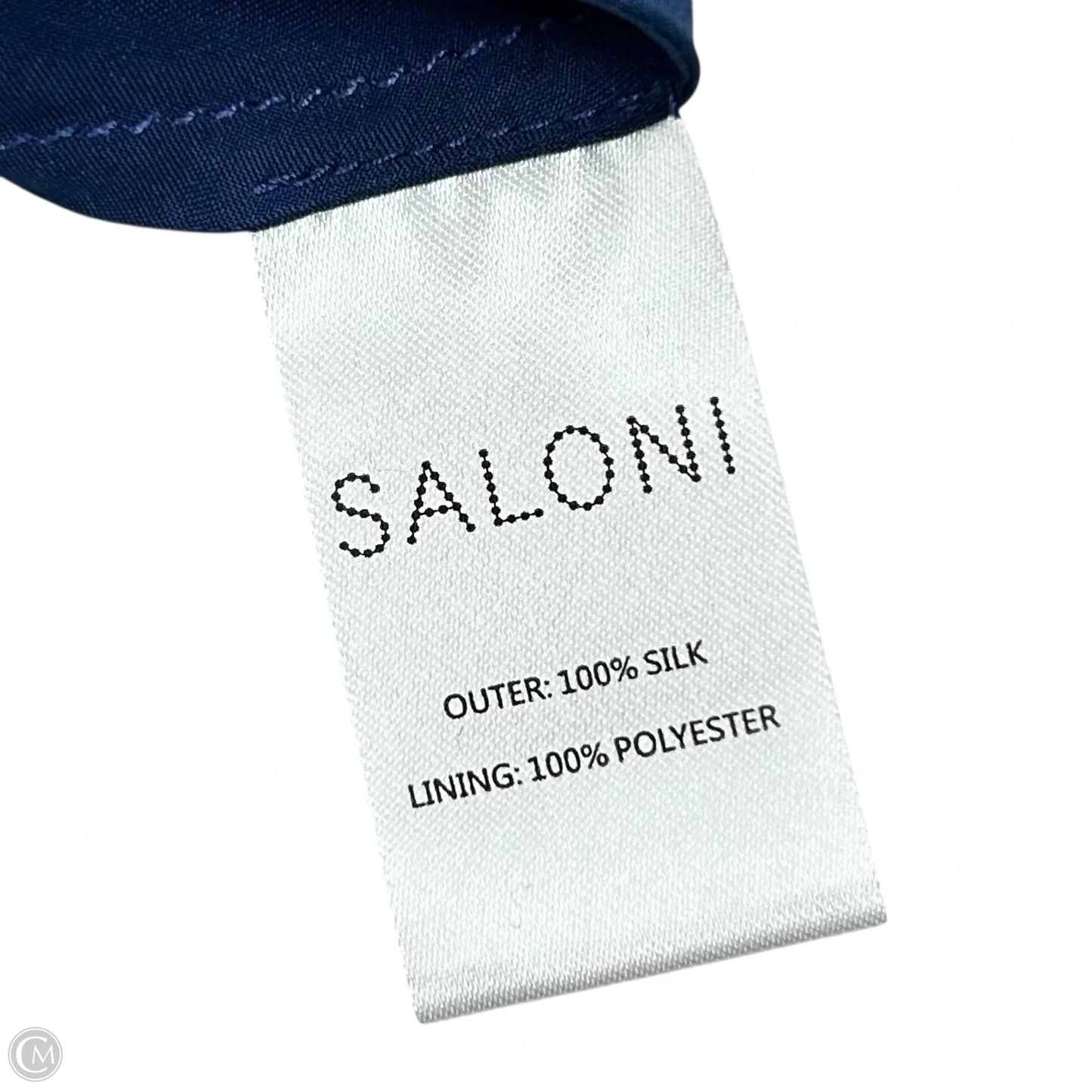 Dress Party Long By Saloni In Blue & Orange, Size: S