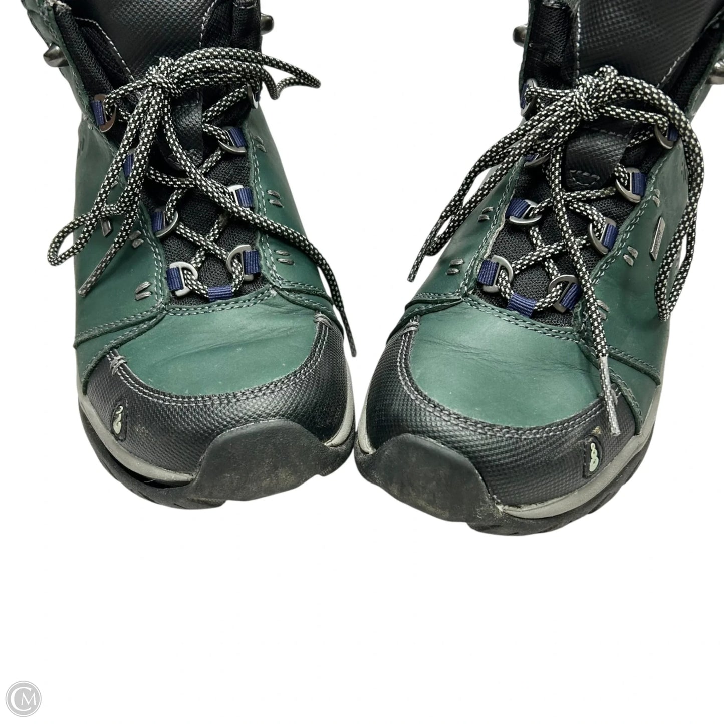 Boots Hiking By Ahnu In Black & Green, Size: 6.5
