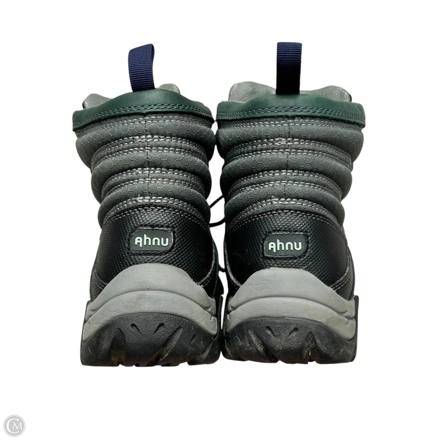 Boots Hiking By Ahnu In Black & Green, Size: 6.5