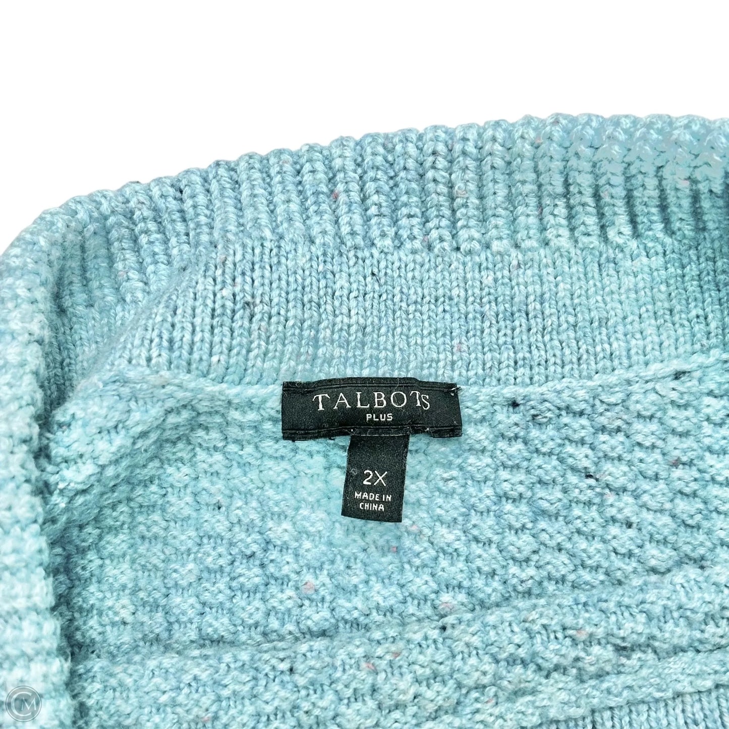 Sweater By Talbots In Blue, Size: 2x
