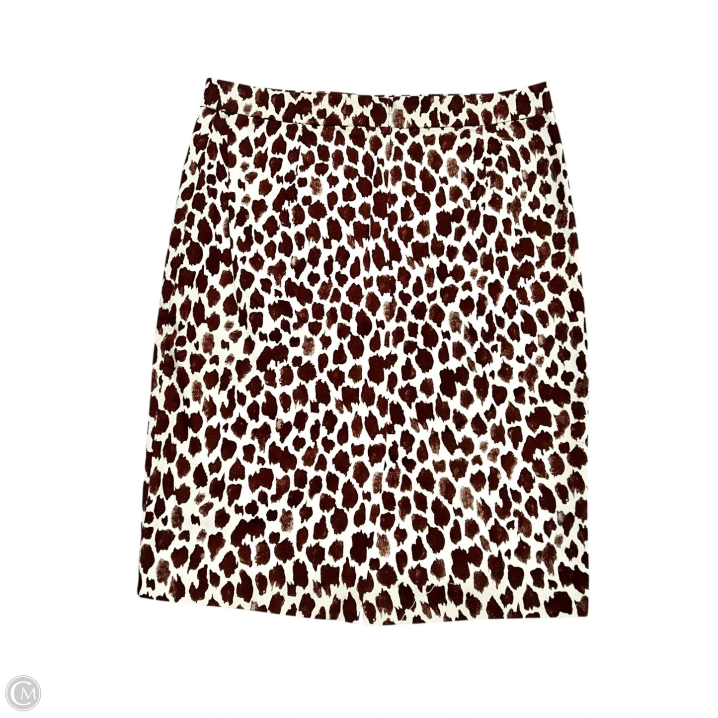 Skirt Midi By J. Crew In Brown & Cream, Size: 10