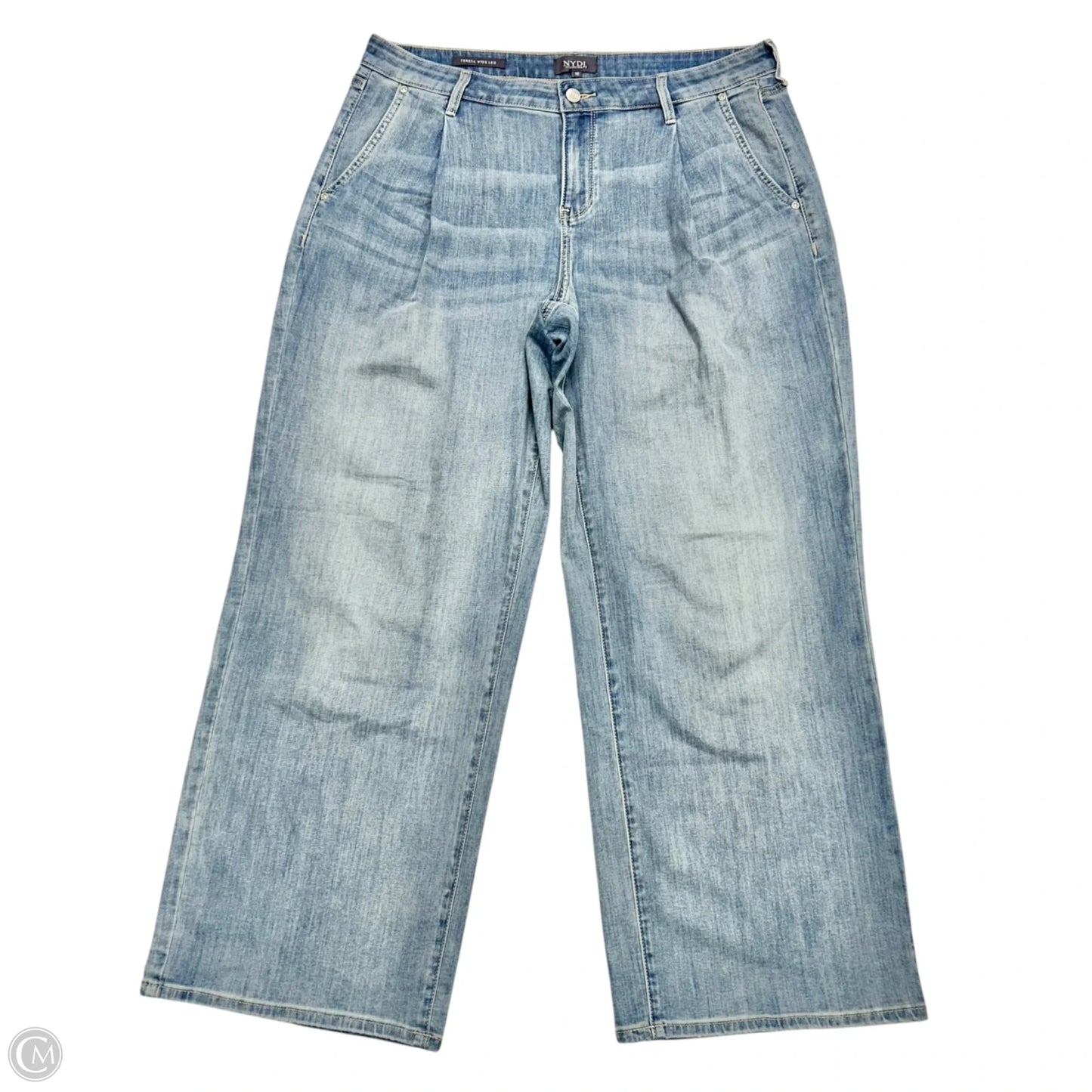 Jeans Wide Leg By Not Your Daughters Jeans In Blue Denim, Size: 10