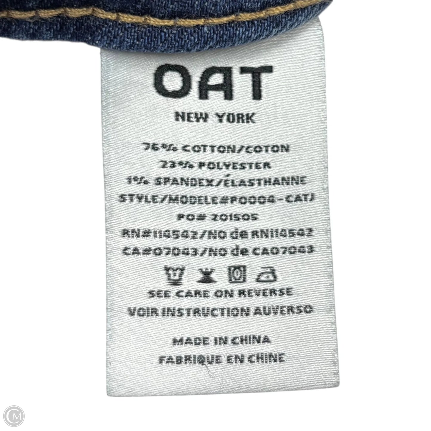 Jeans Wide Leg By Oat In Blue Denim, Size: 2