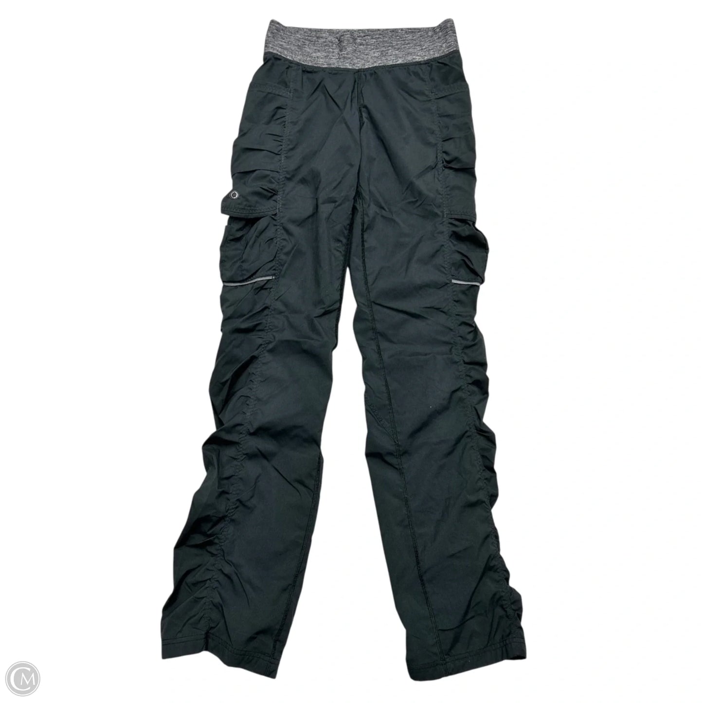 Athletic Pants By Lululemon In Black & Grey, Size: Xs