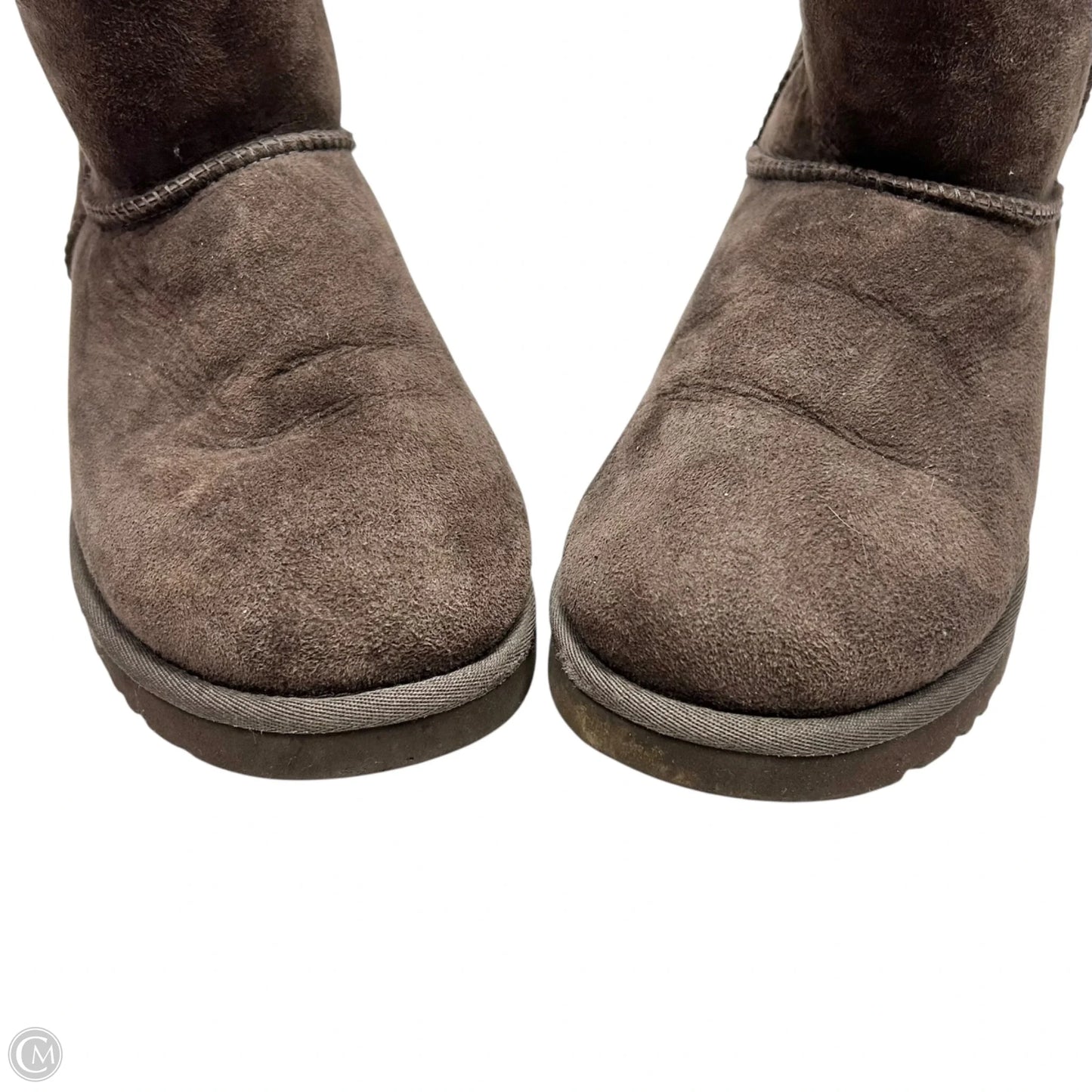 Boots Designer By Ugg In Brown, Size: 9