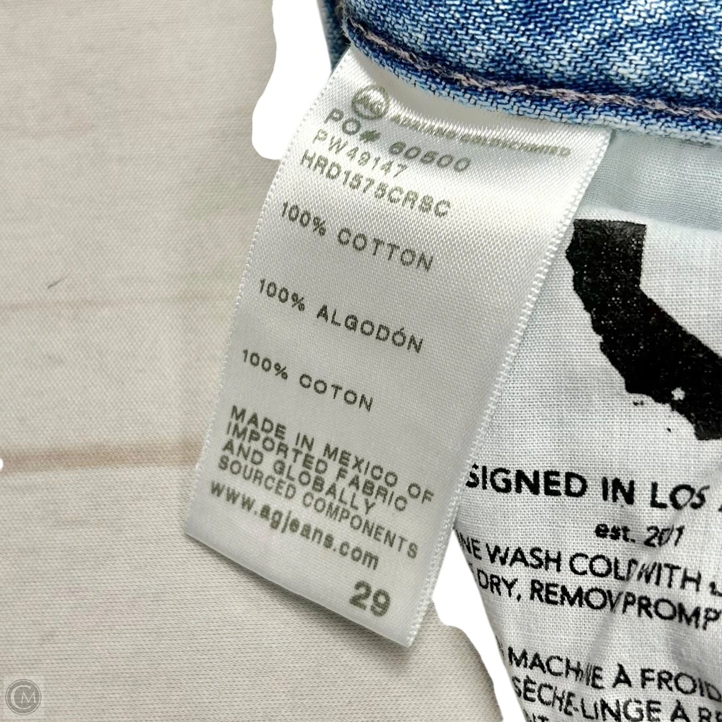 Jeans Boyfriend By Adriano Goldschmied In Blue Denim, Size: 8
