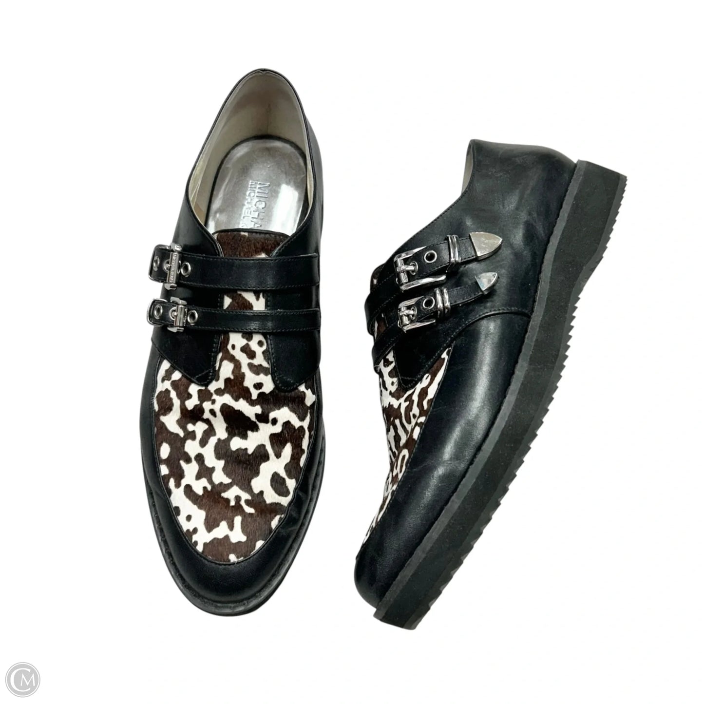Shoes Flats By Michael By Michael Kors In Black & Brown, Size: 8.5