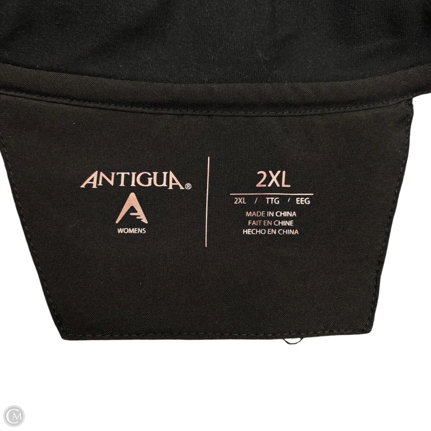 Athletic Jacket By Antigua In Grey, Size: 2x
