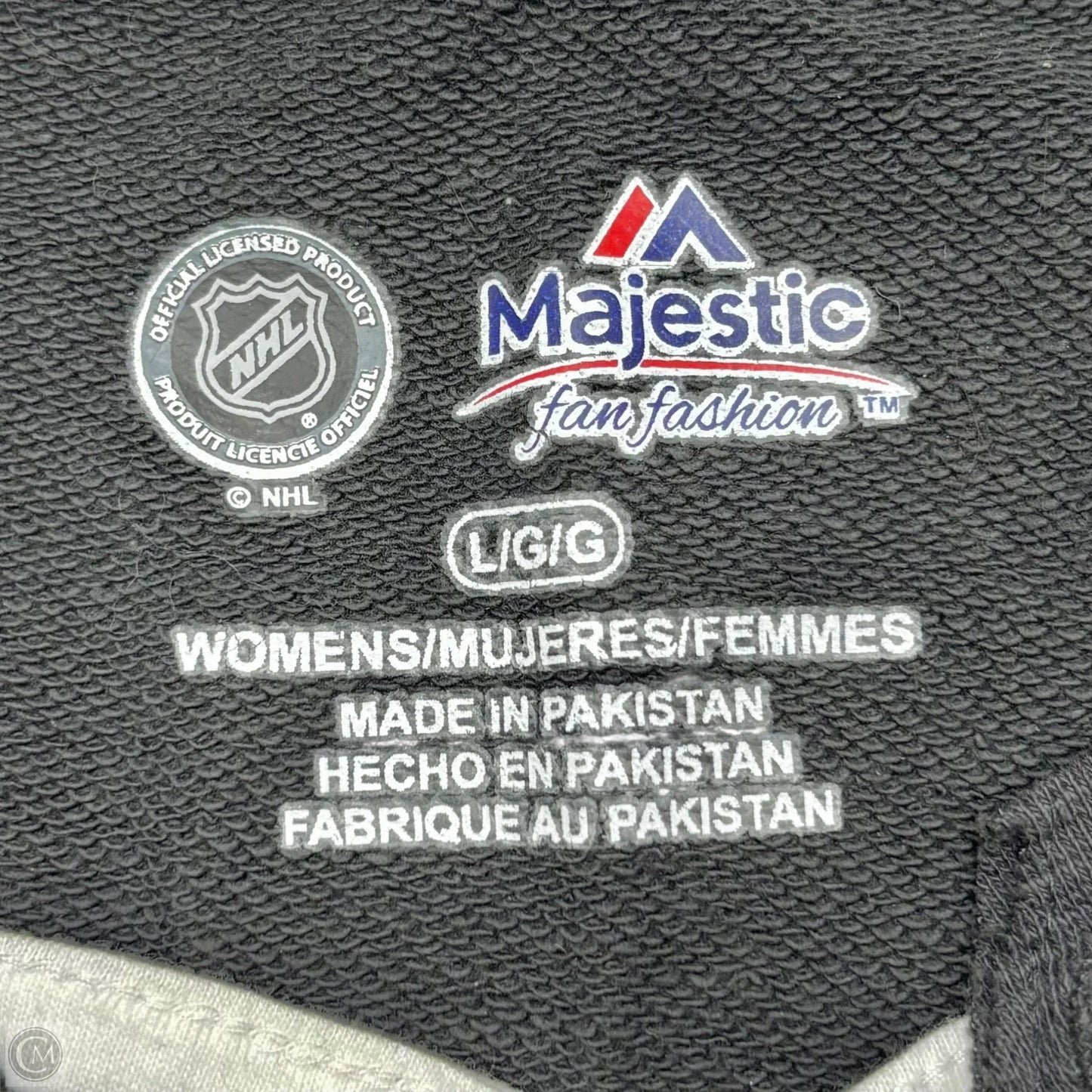 Athletic Sweatshirt Crewneck By Majestic In Grey, Size: L
