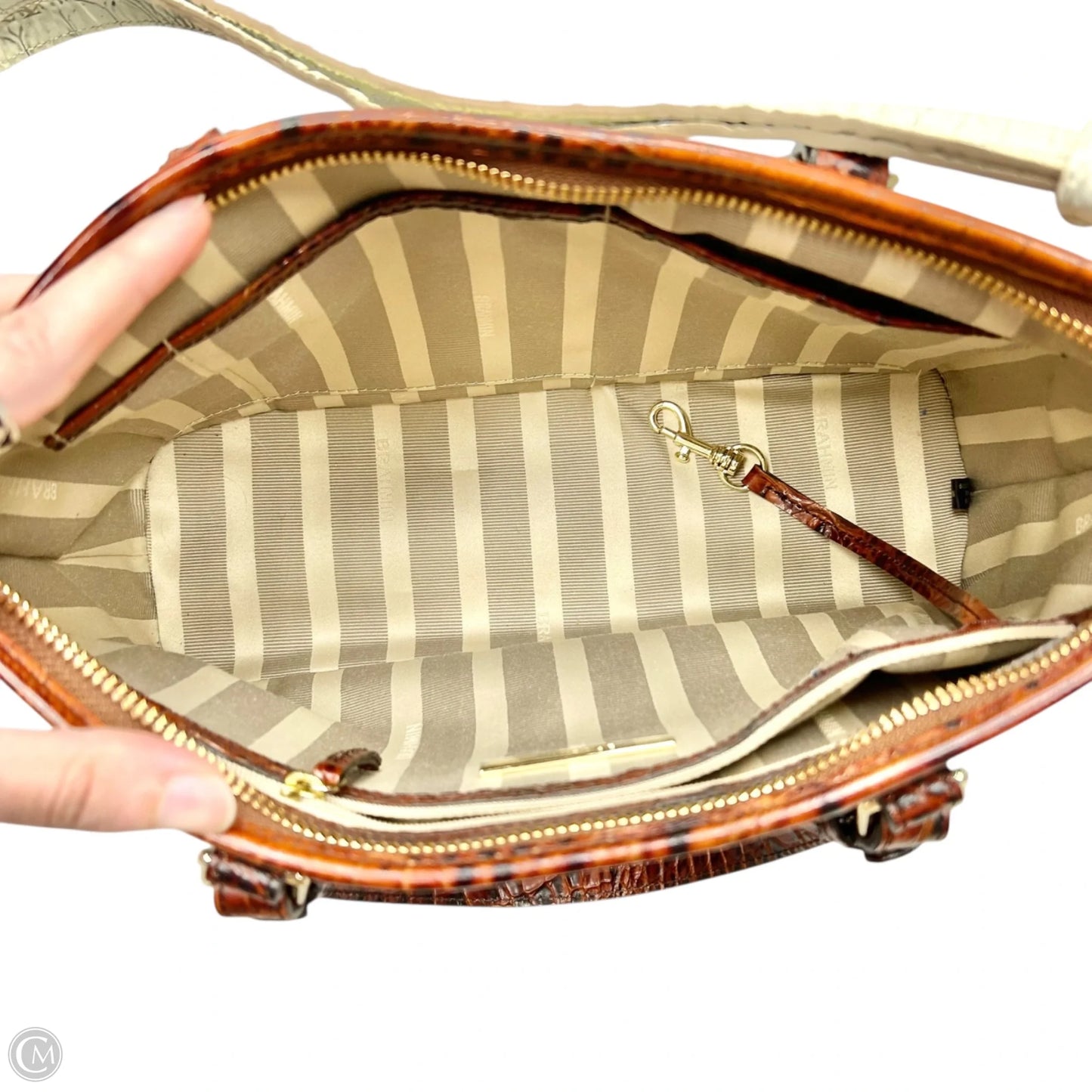 Crossbody Designer By Brahmin, Size: Medium
