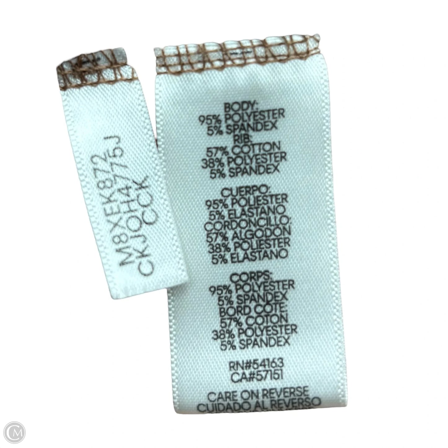 Sweatshirt Hoodie By Calvin Klein In Brown, Size: L