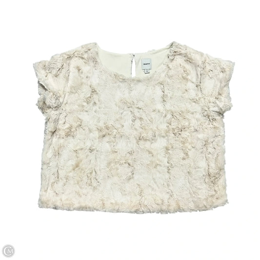 Top Short Sleeve By Maeve In Cream, Size: L