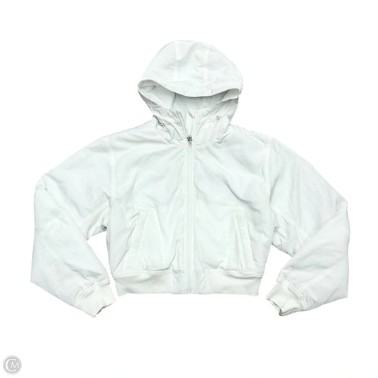 Athletic Jacket By Athleta In White, Size: M