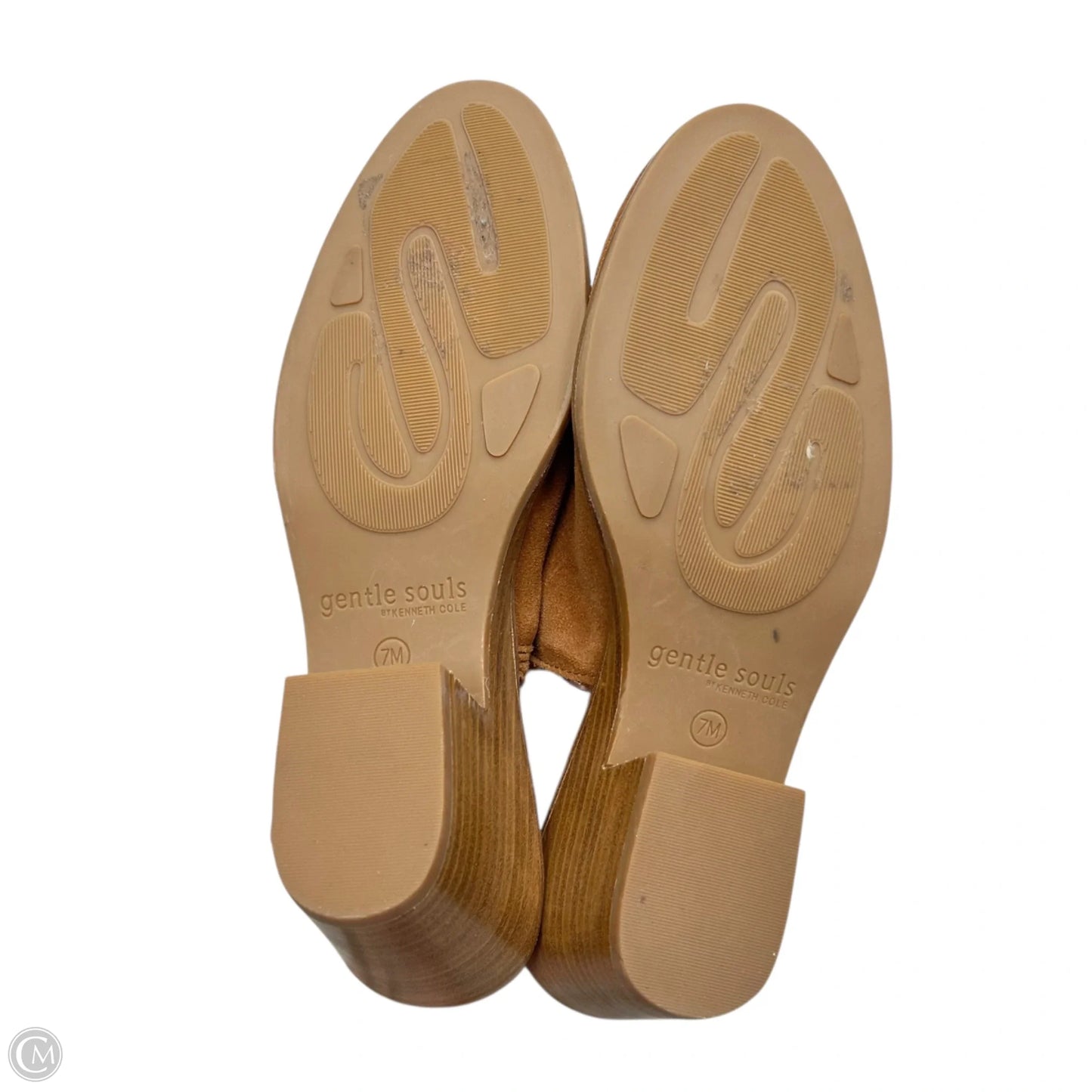 Boots Ankle Heels By Gentle Souls In Brown, Size: 7