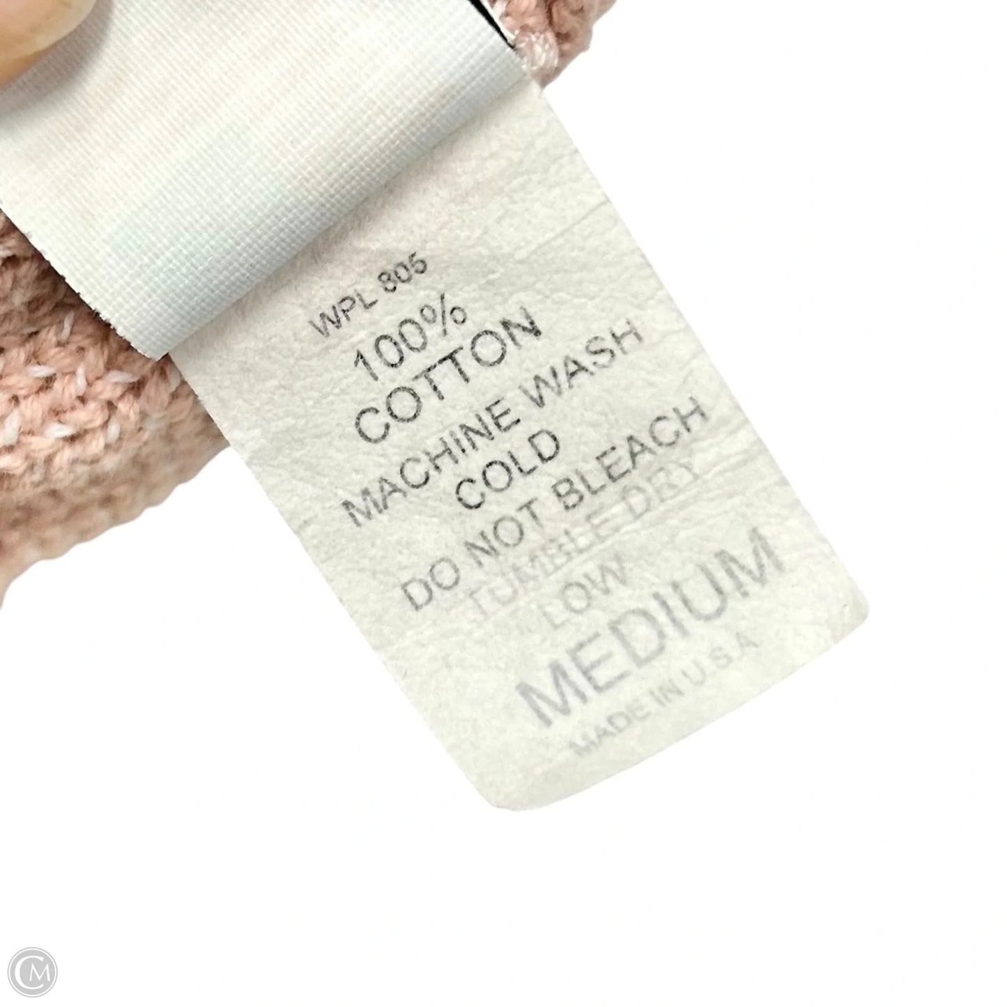 Sweater By Binghamton Knitting Co In Pink, Size: M