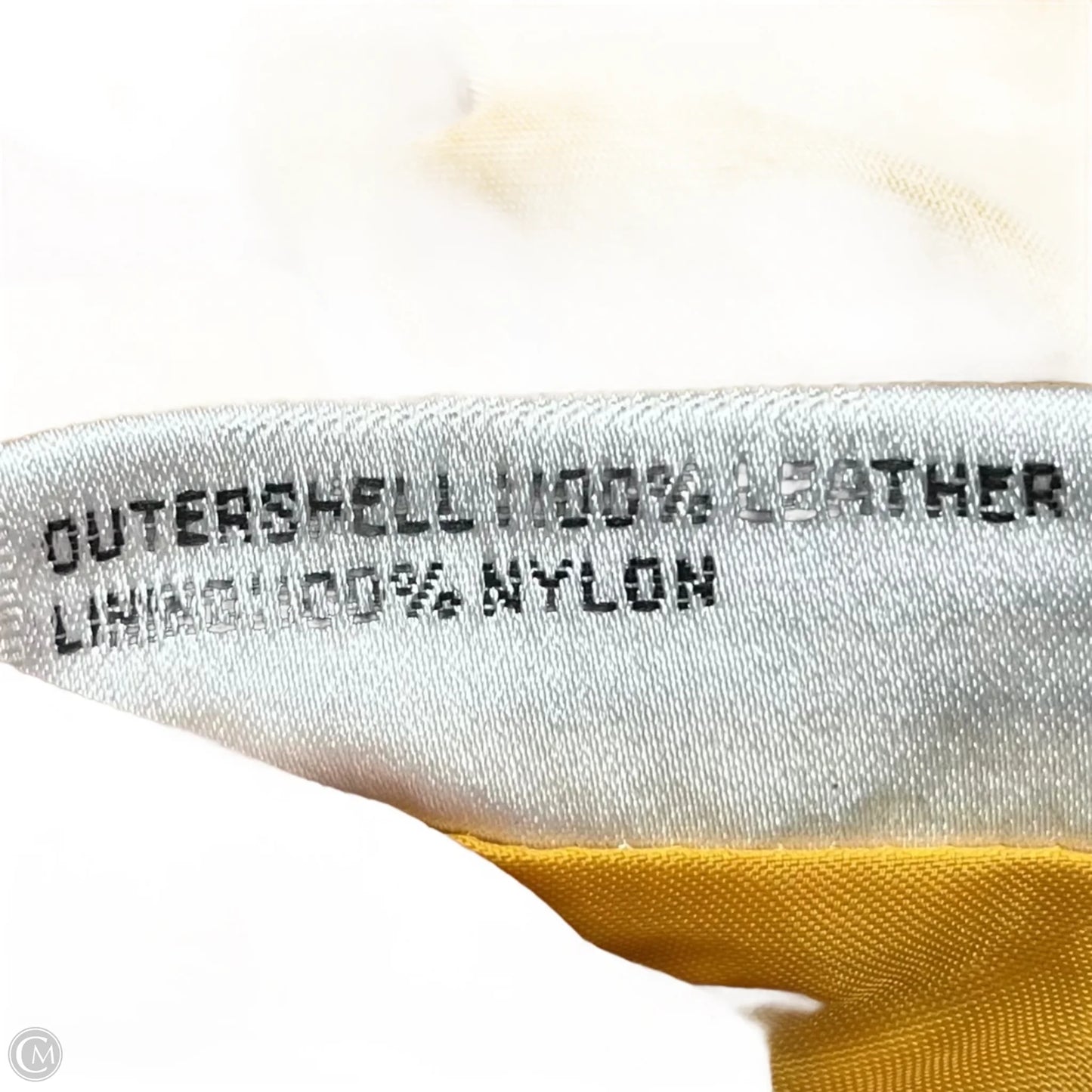 Jacket Leather By Giii In Yellow, Size: S