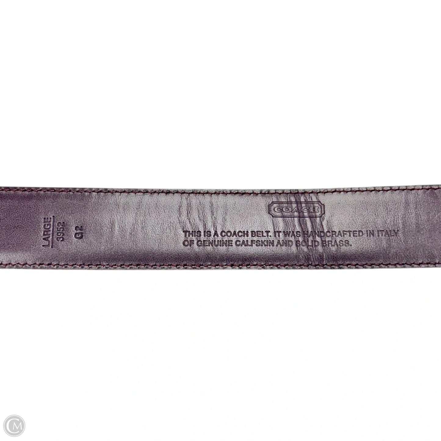 Belt Designer By Coach, Size: Large