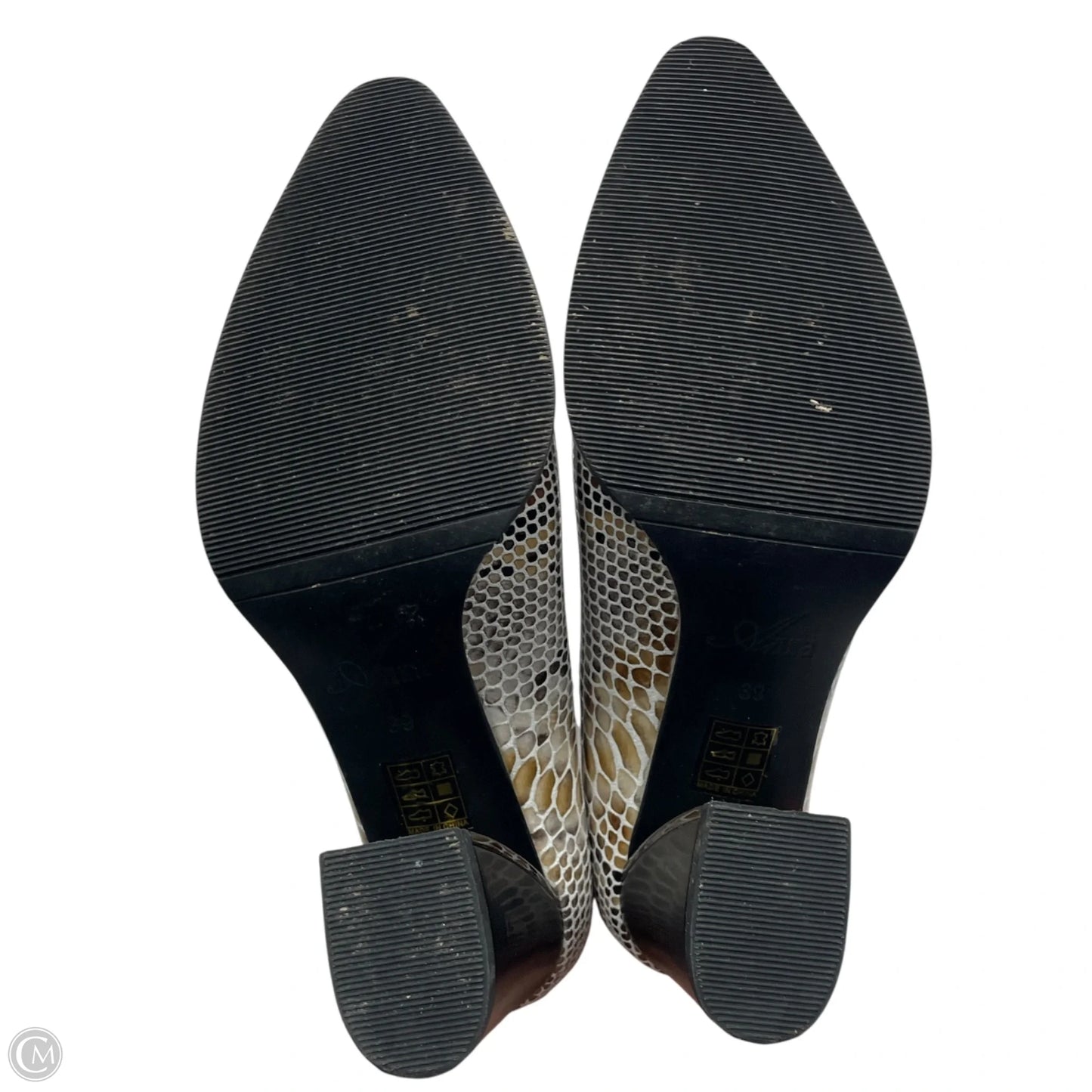 Boots Ankle Heels By Azura In Snakeskin Print, Size: 8.5