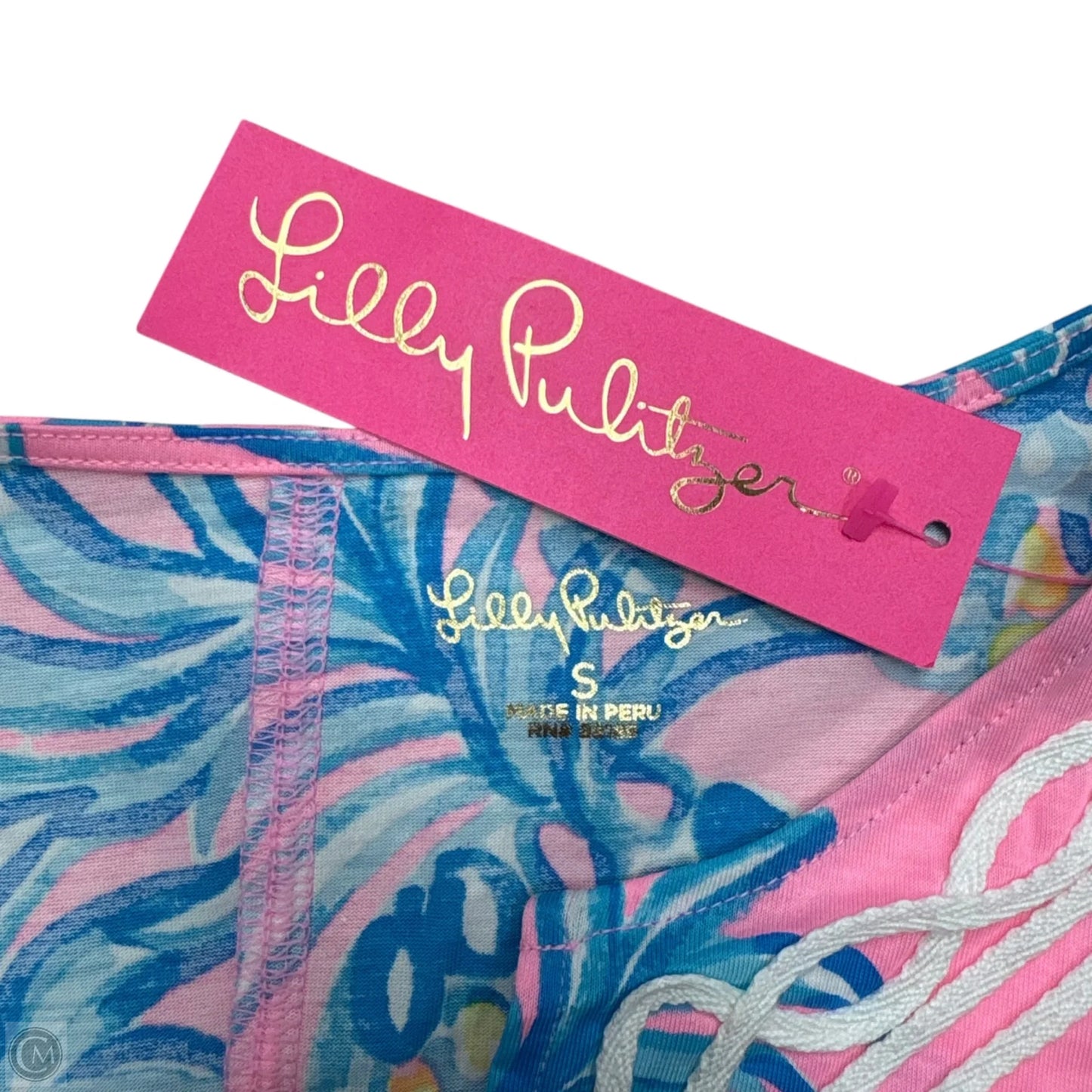 Dress Designer By Lilly Pulitzer In Blue & Pink, Size: S