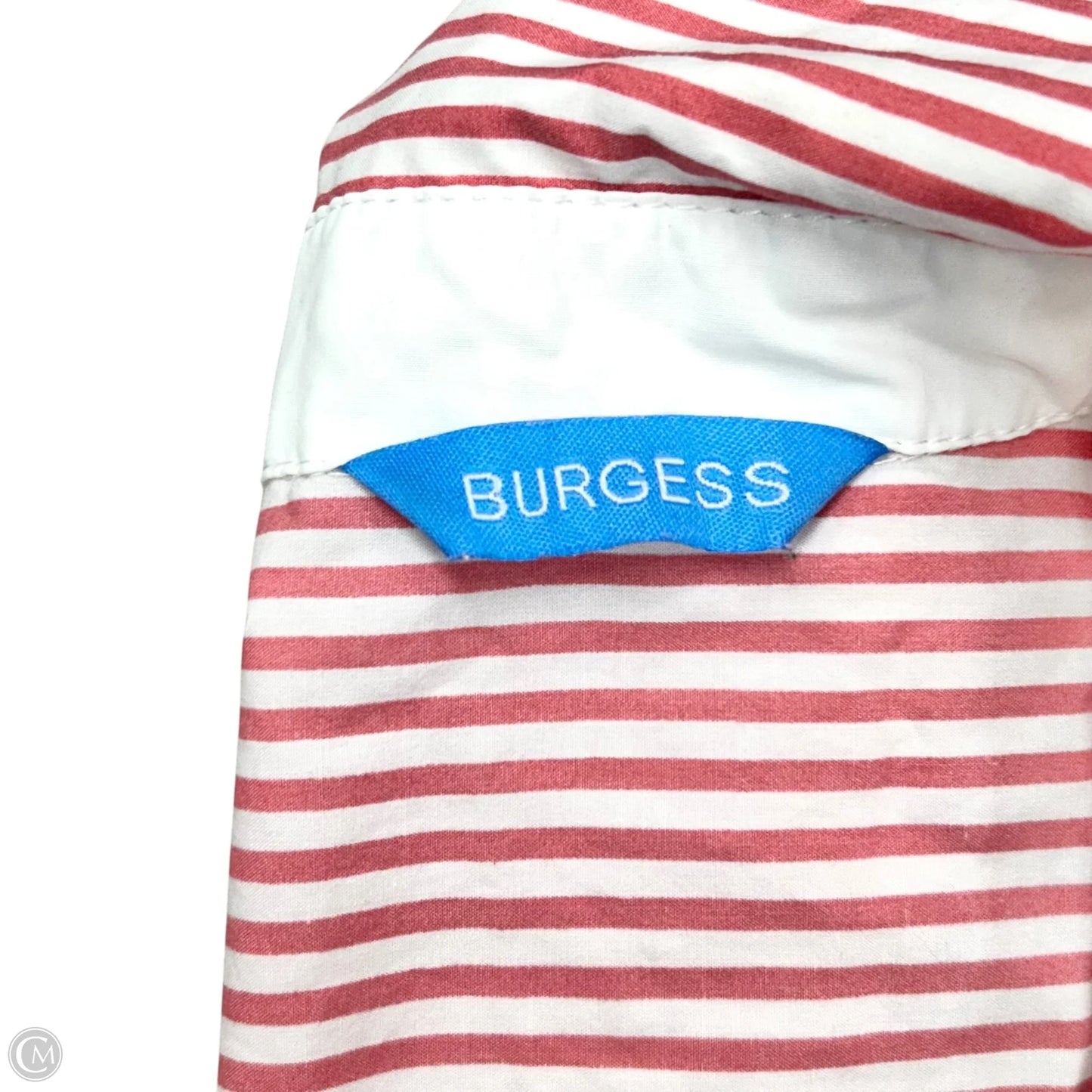 Dress Casual Midi By Burgess In Pink & White, Size: S