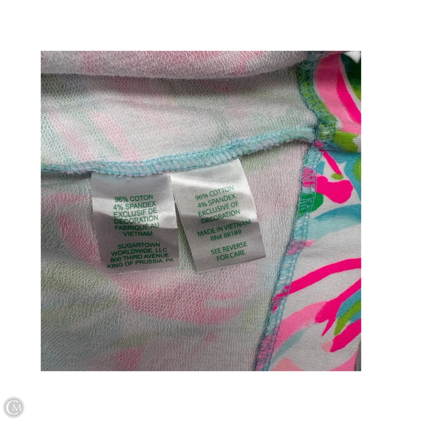 Dress Designer By Lilly Pulitzer In Green & Pink, Size: S