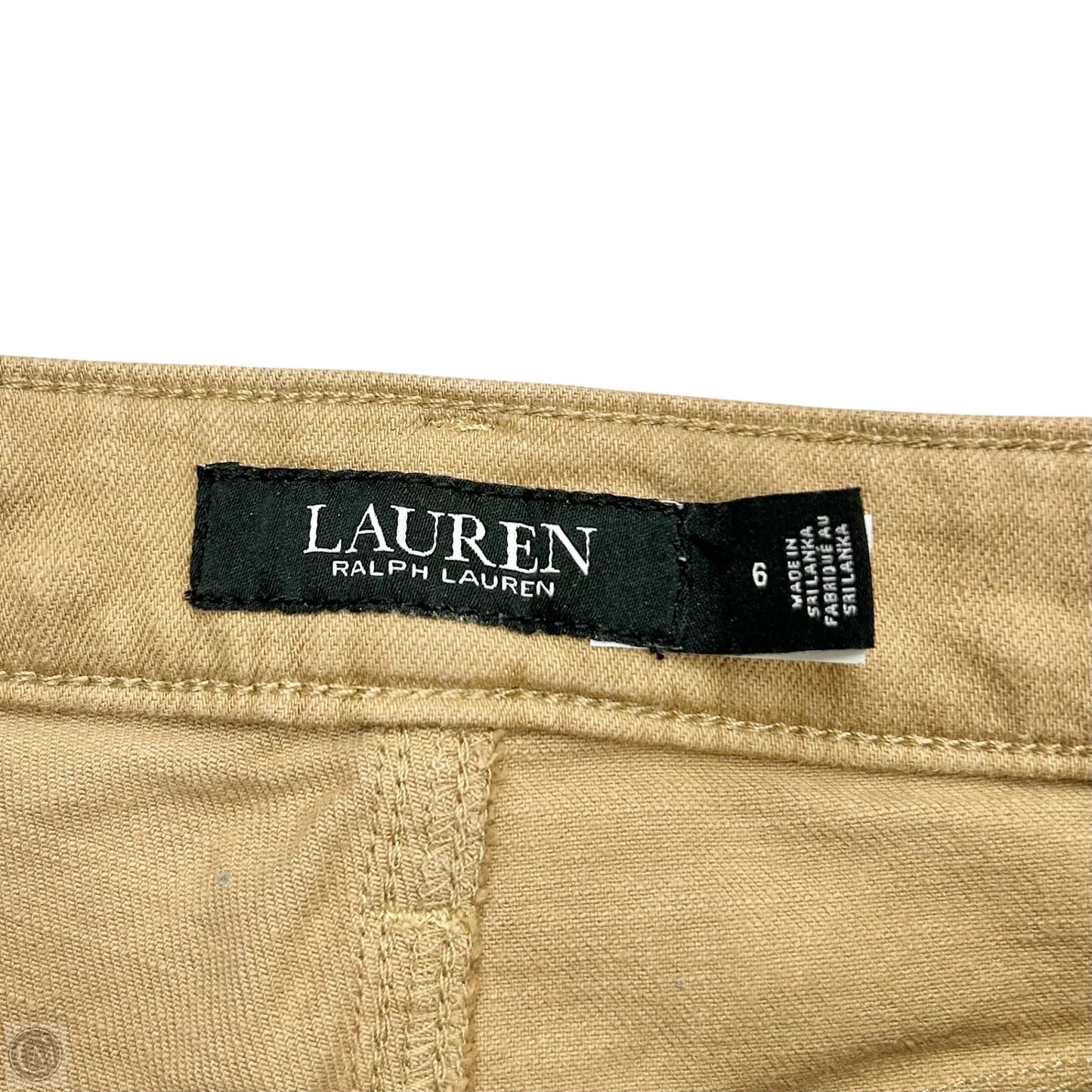 Jeans Straight By Lauren By Ralph Lauren In Gold, Size: 6