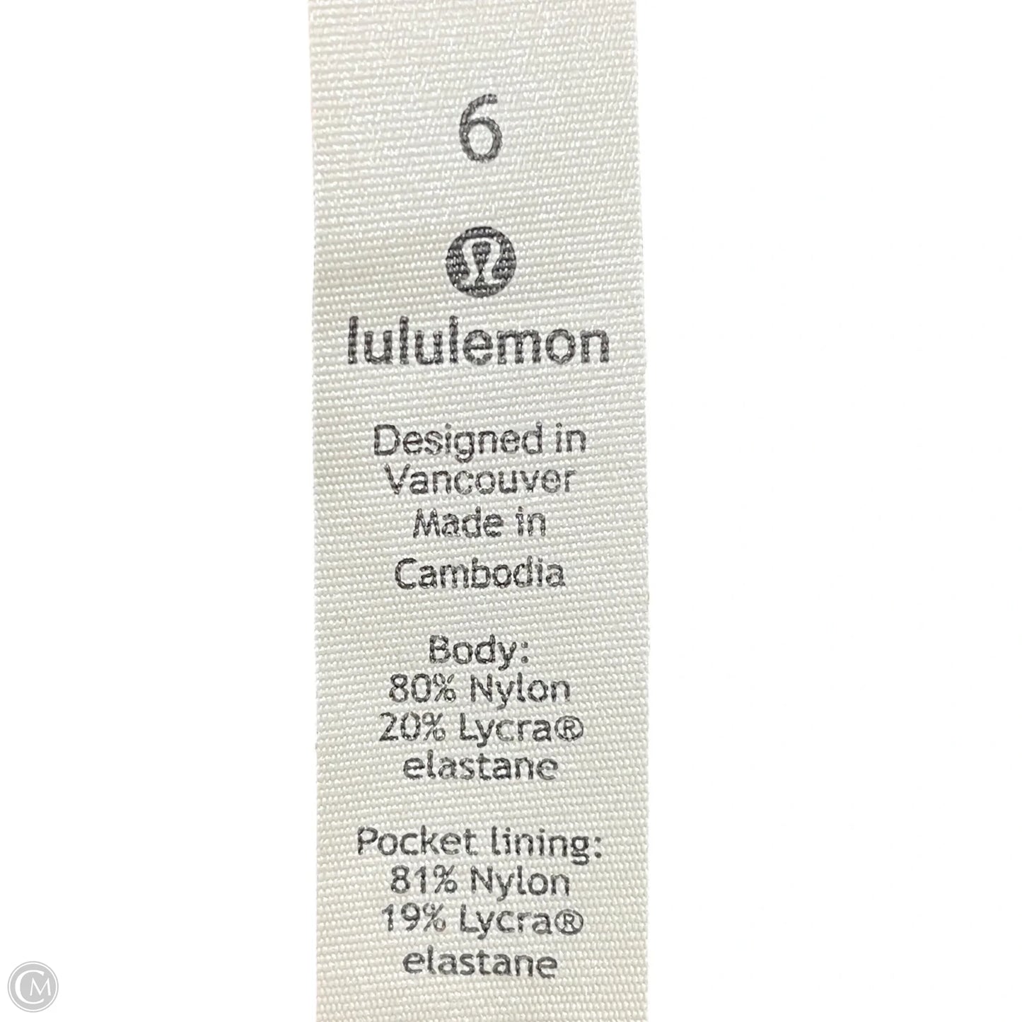 Athletic Pants By Lululemon In Camouflage Print, Size: S