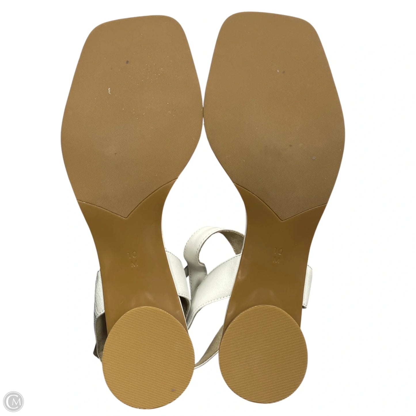 Sandals Heels Kitten By Vaneli In White, Size: 10